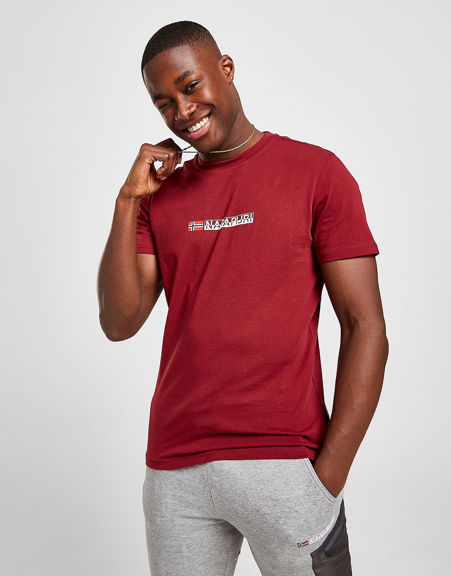 

Napapijri Core Central Logo T-Shirt - Only at JD - Red - Mens, Red