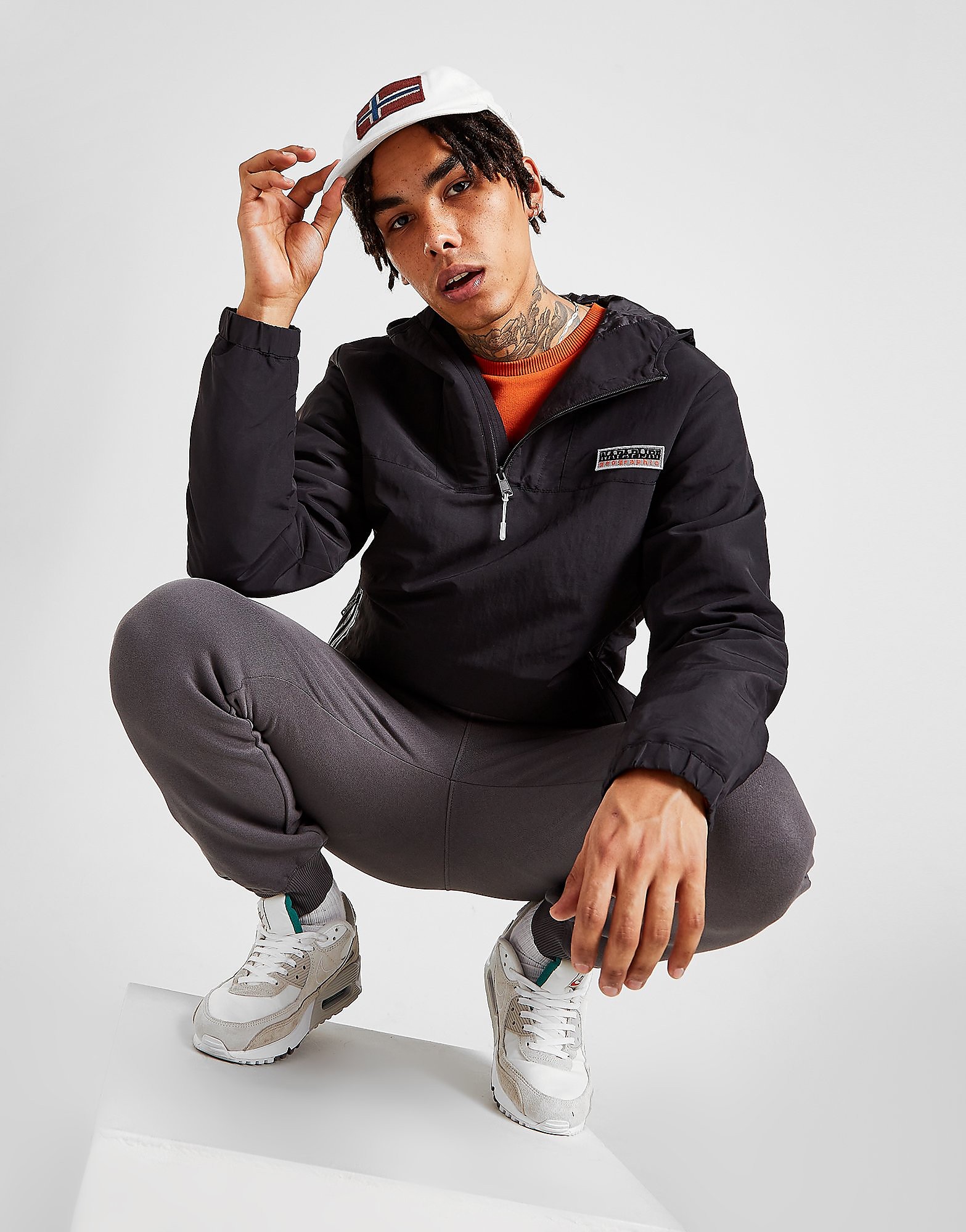 

Napapijri Woven Overhead Jacket - Only at JD - Black - Mens, Black