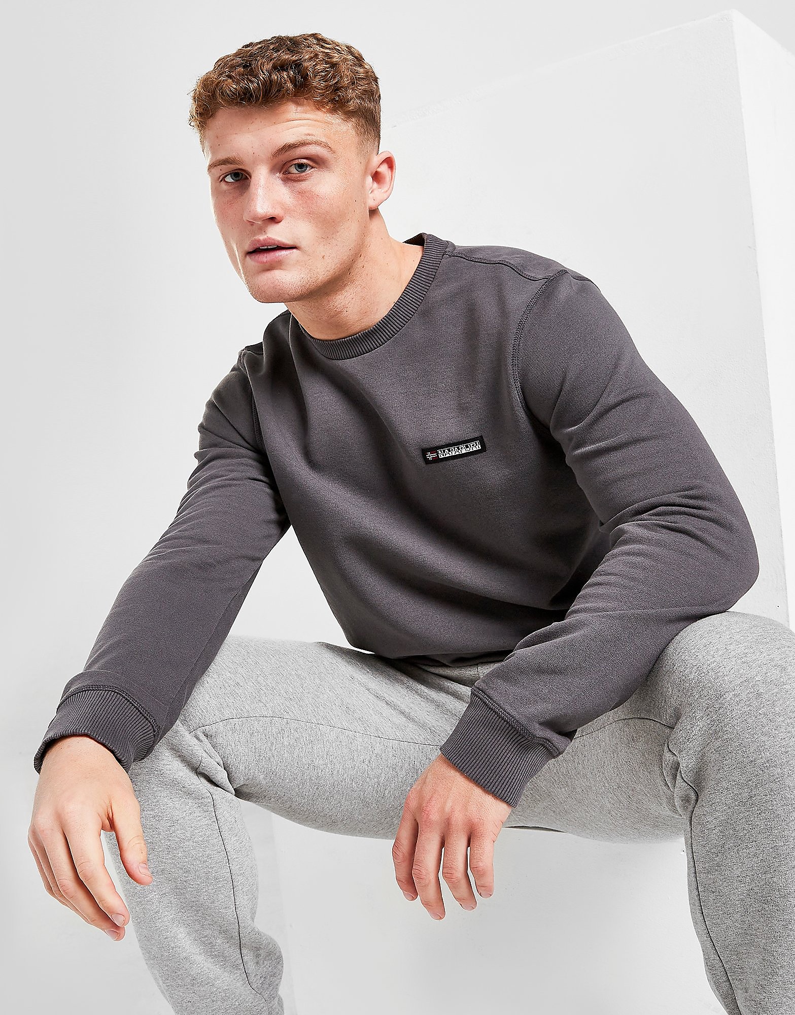 

Napapijri Core Crew Sweatshirt - Only at JD - Grey - Mens, Grey