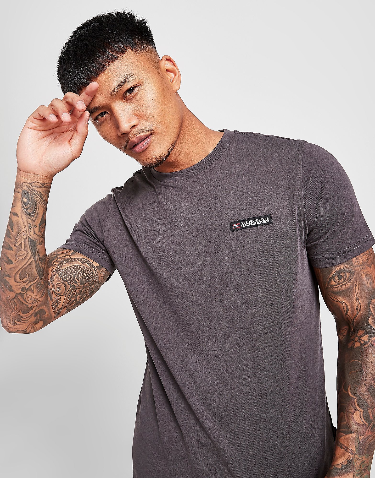 

Napapijri Core T-Shirt - Only at JD - Grey - Mens, Grey