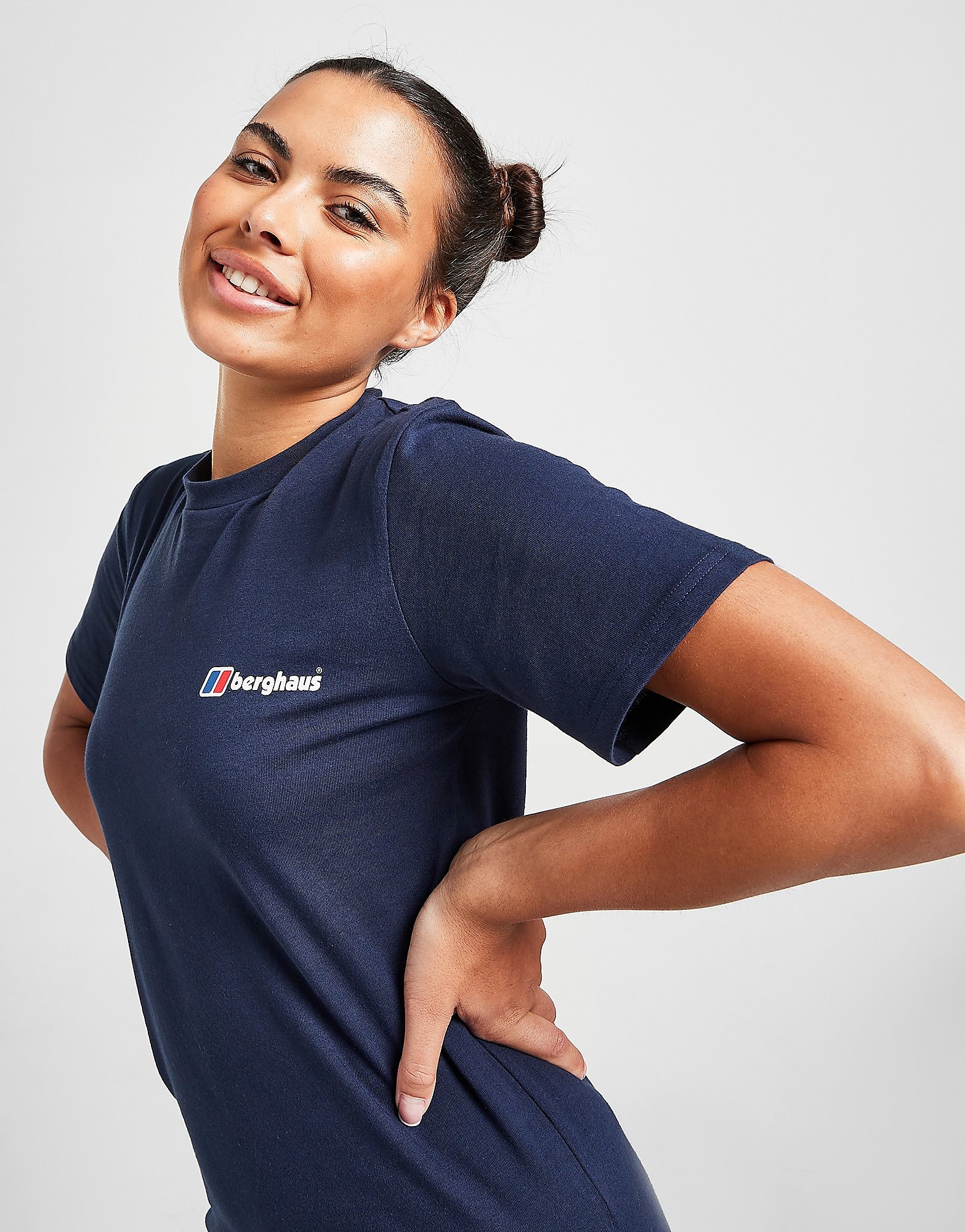 

Berghaus Small Logo Boyfriend T-Shirt - Blue - Womens, Blue