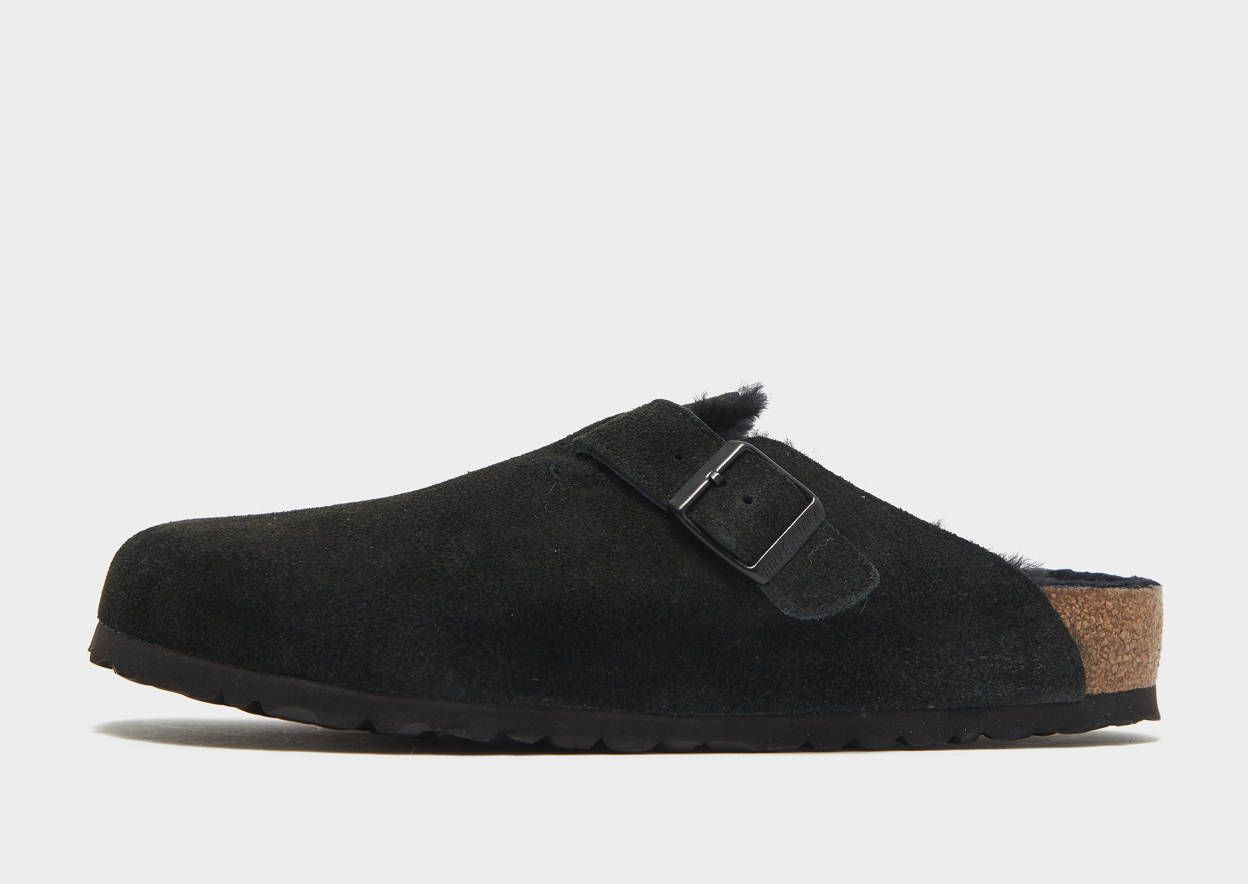 

Birkenstock Boston Shearling Sandal - Black/Black - Mens, Black/Black