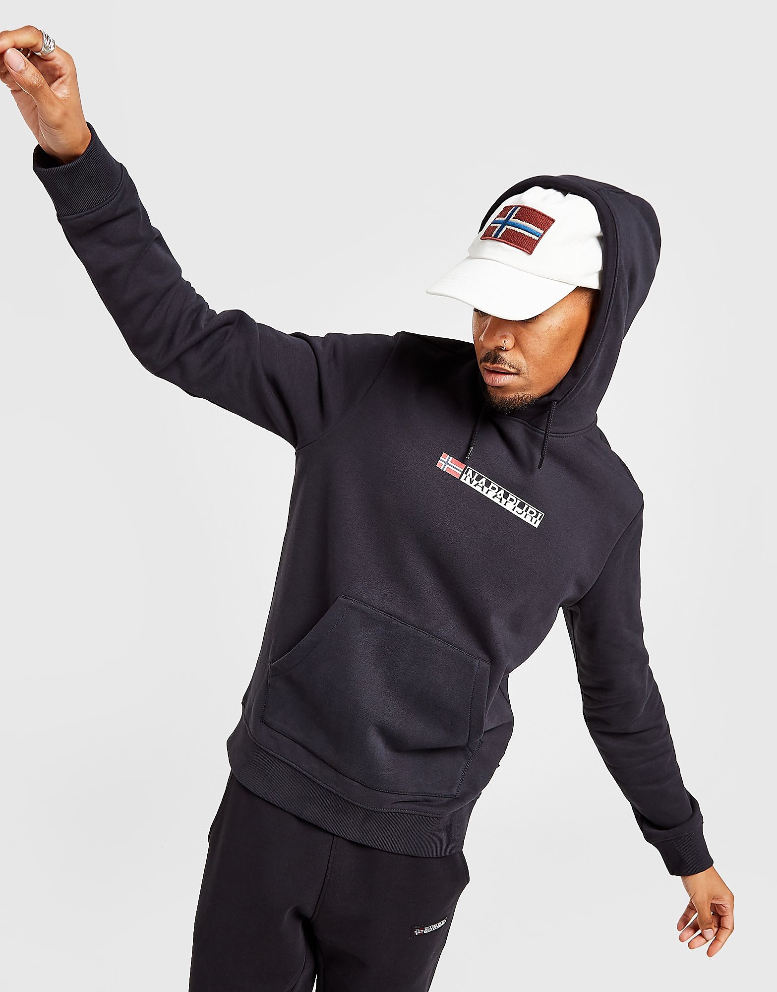 

Napapijri Central Logo Hoodie - Only at JD - Black - Mens, Black