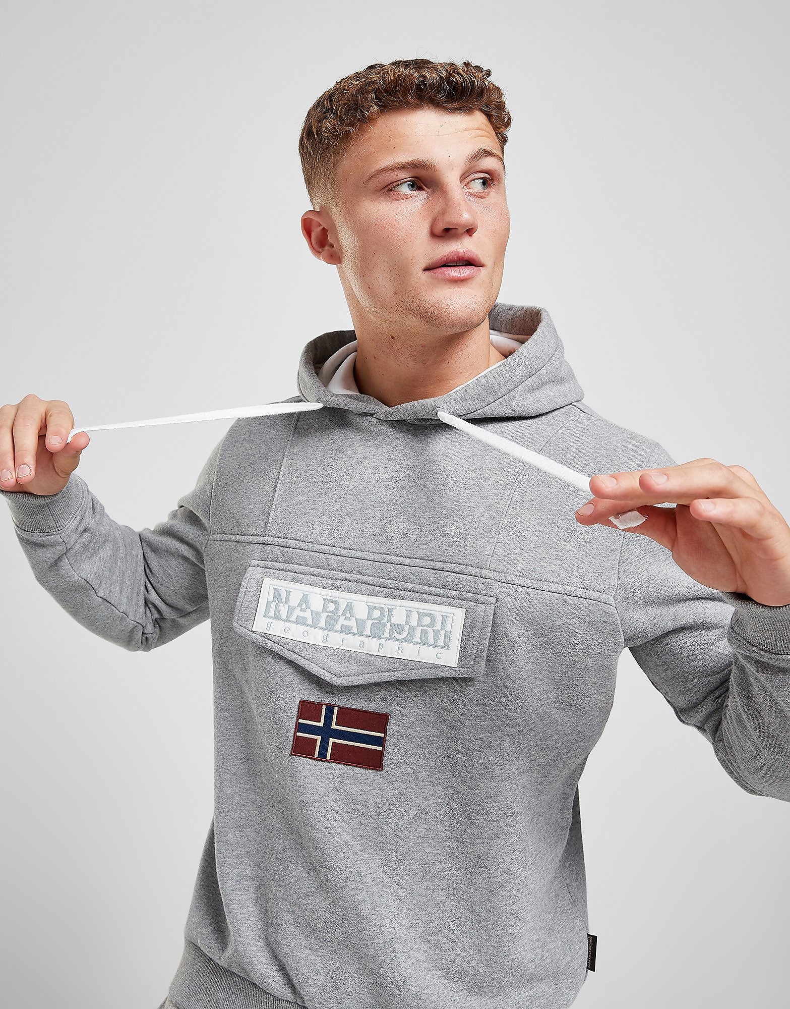 

Napapijri Burgee Overhead Hoodie - Only at JD - Grey - Mens, Grey