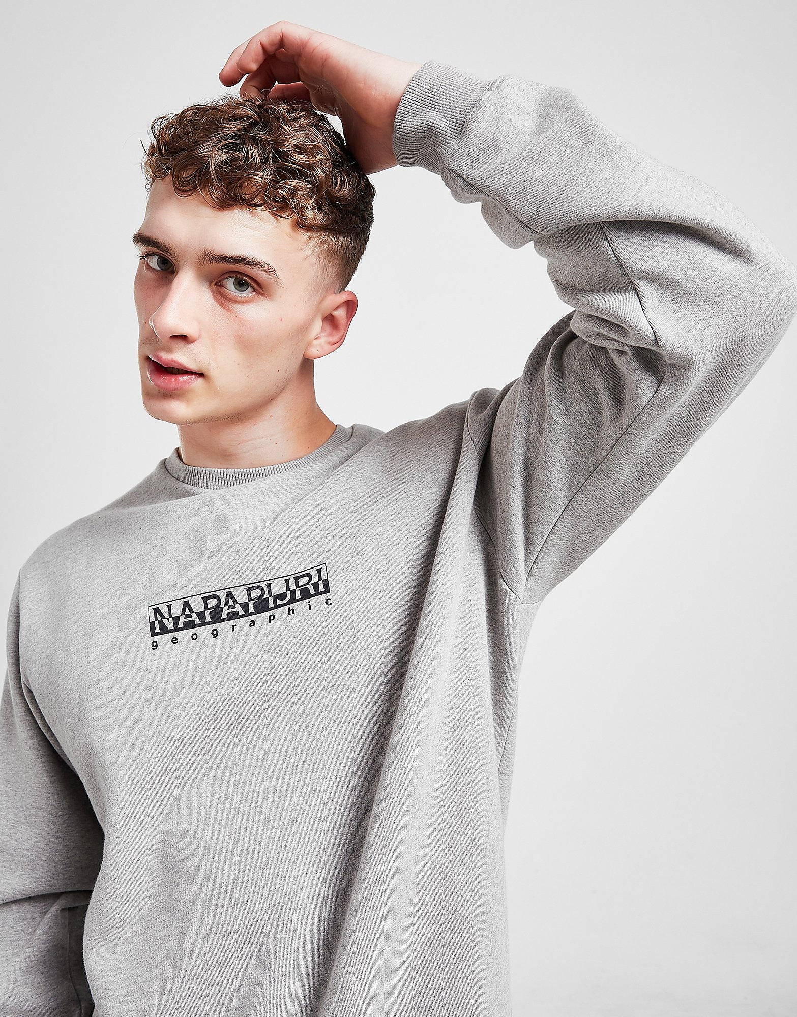 

Napapijri Box Crew Sweatshirt - Grey - Mens, Grey