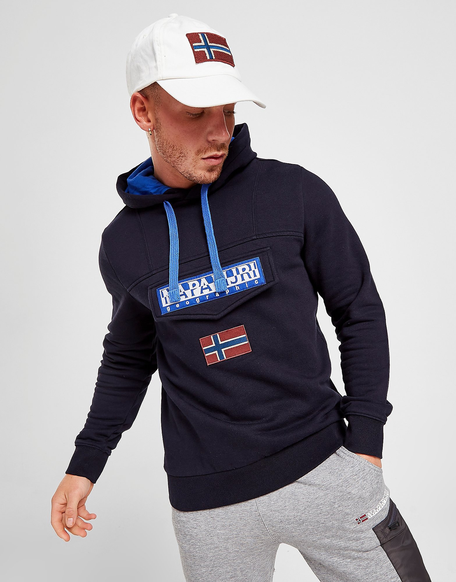 

Napapijri Burgee Overhead Hoodie - Navy - Mens, Navy