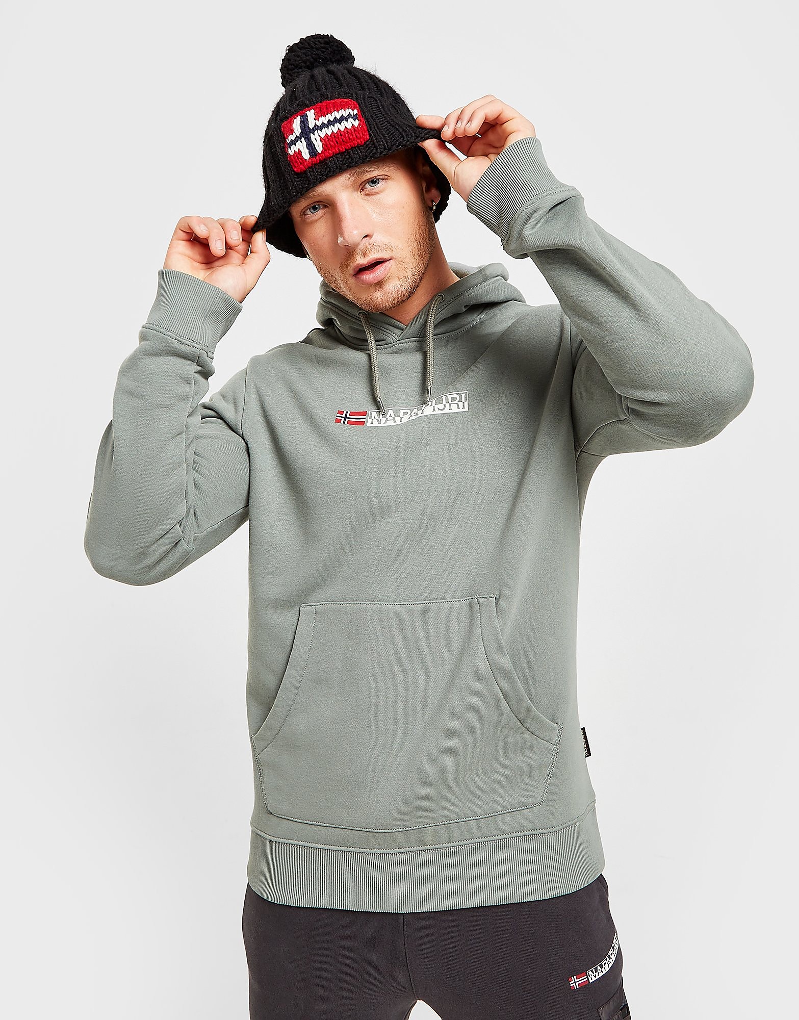 

Napapijri Central Logo Hoodie - Only at JD - Green - Mens, Green