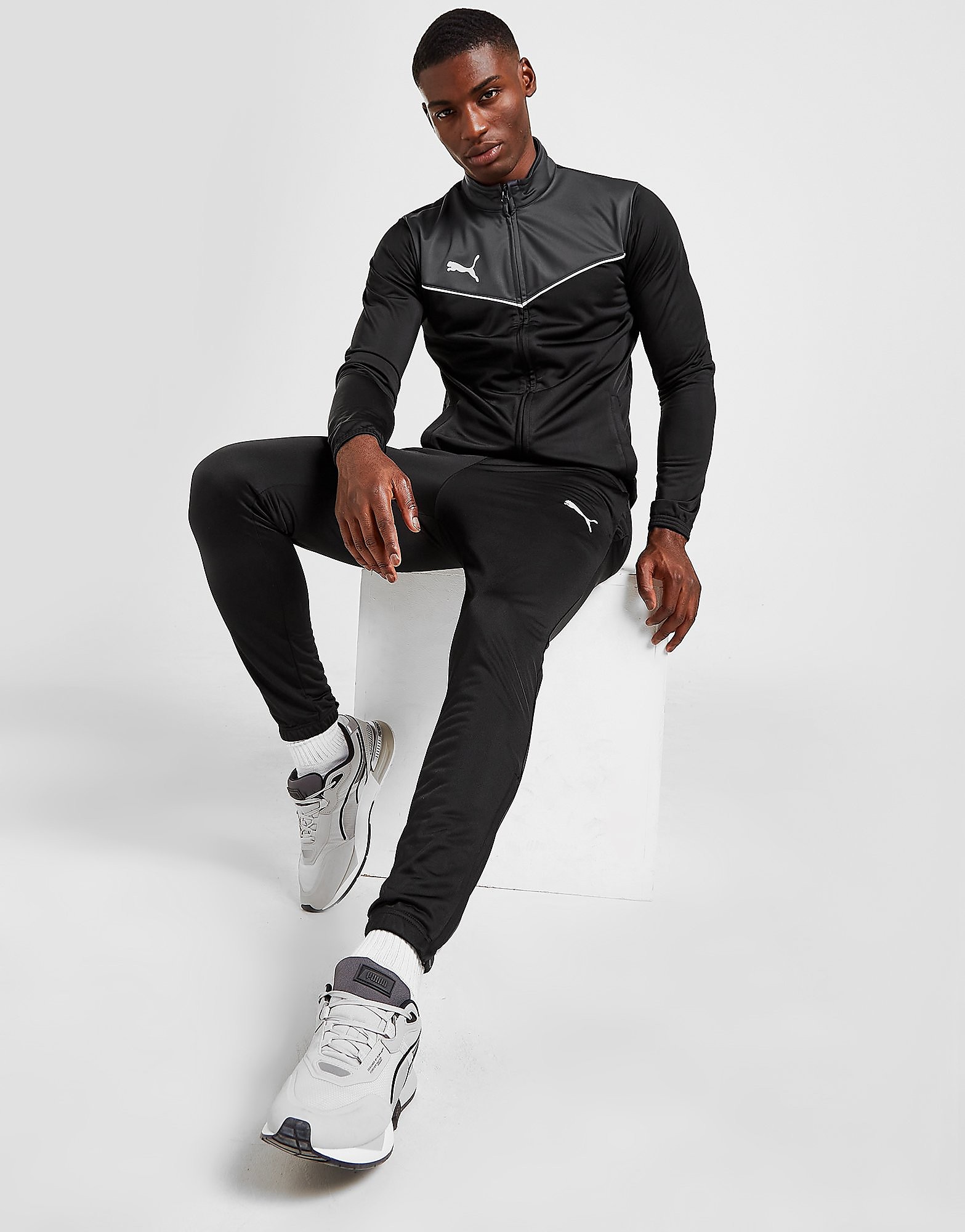 

Puma Football Poly Tracksuit - Black - Mens, Black