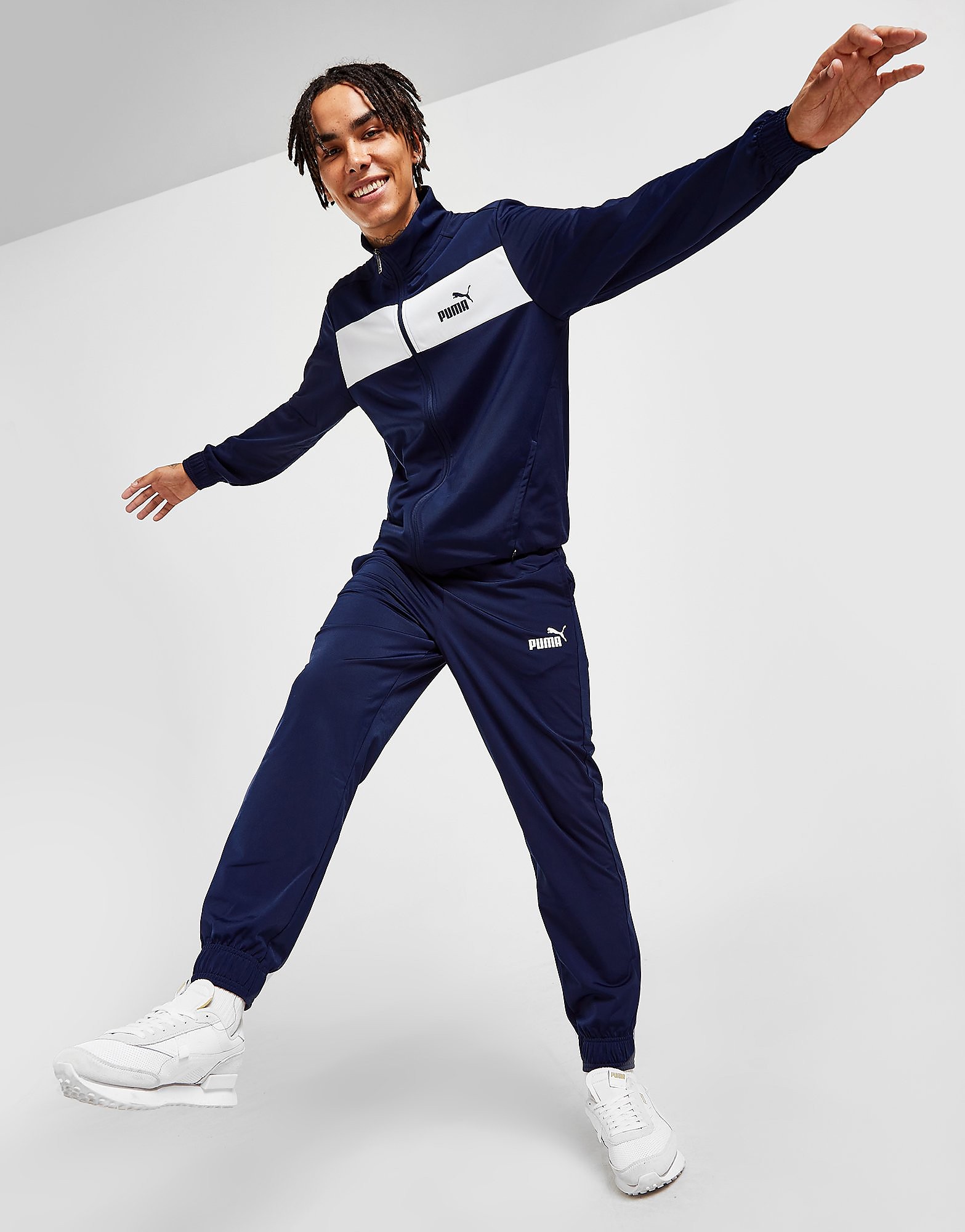 

Puma Poly Panel Tracksuit - Navy - Mens, Navy
