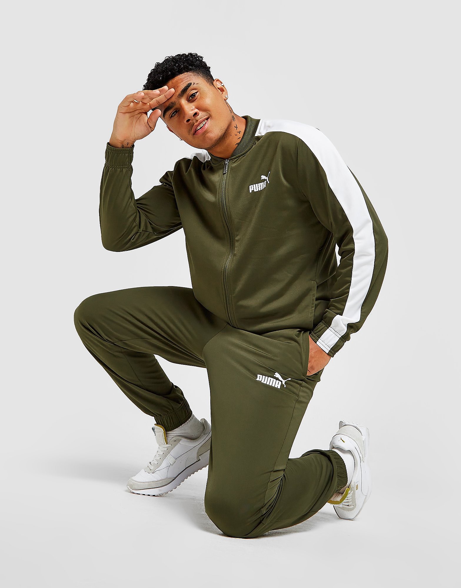 

Puma Poly Tracksuit - Green - Mens, Green