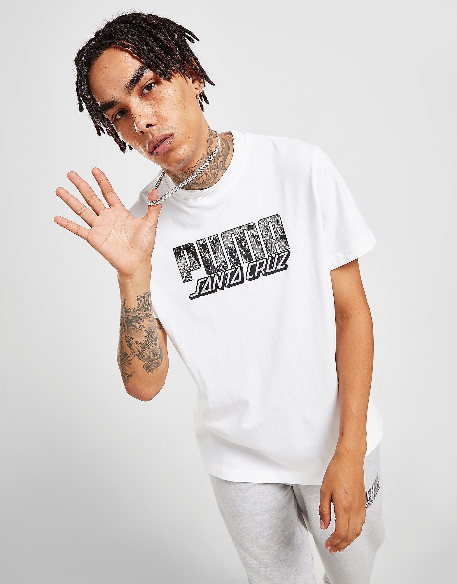 

Puma Santa Cruz Logo T-Shirt - White - Mens, White