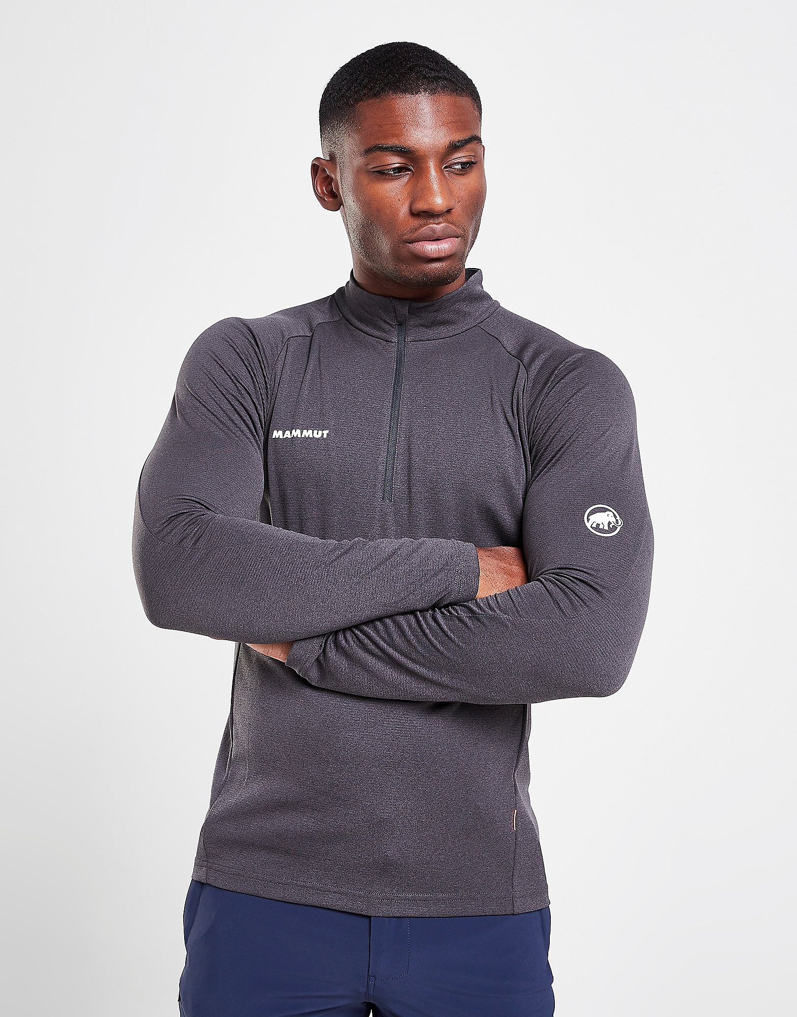 Mammut Aegility 1/4 Zip Top - Grey - Mens, Grey