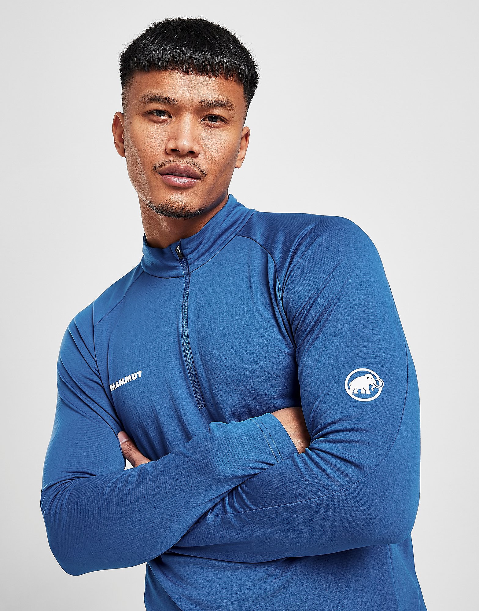 Mammut Aegility 1/4 Zip Top - Blue - Mens, Blue