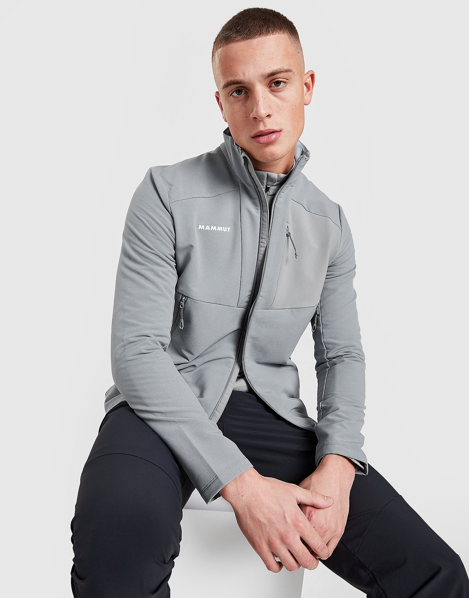 Mammut Madris Track Top - Grey - Mens, Grey