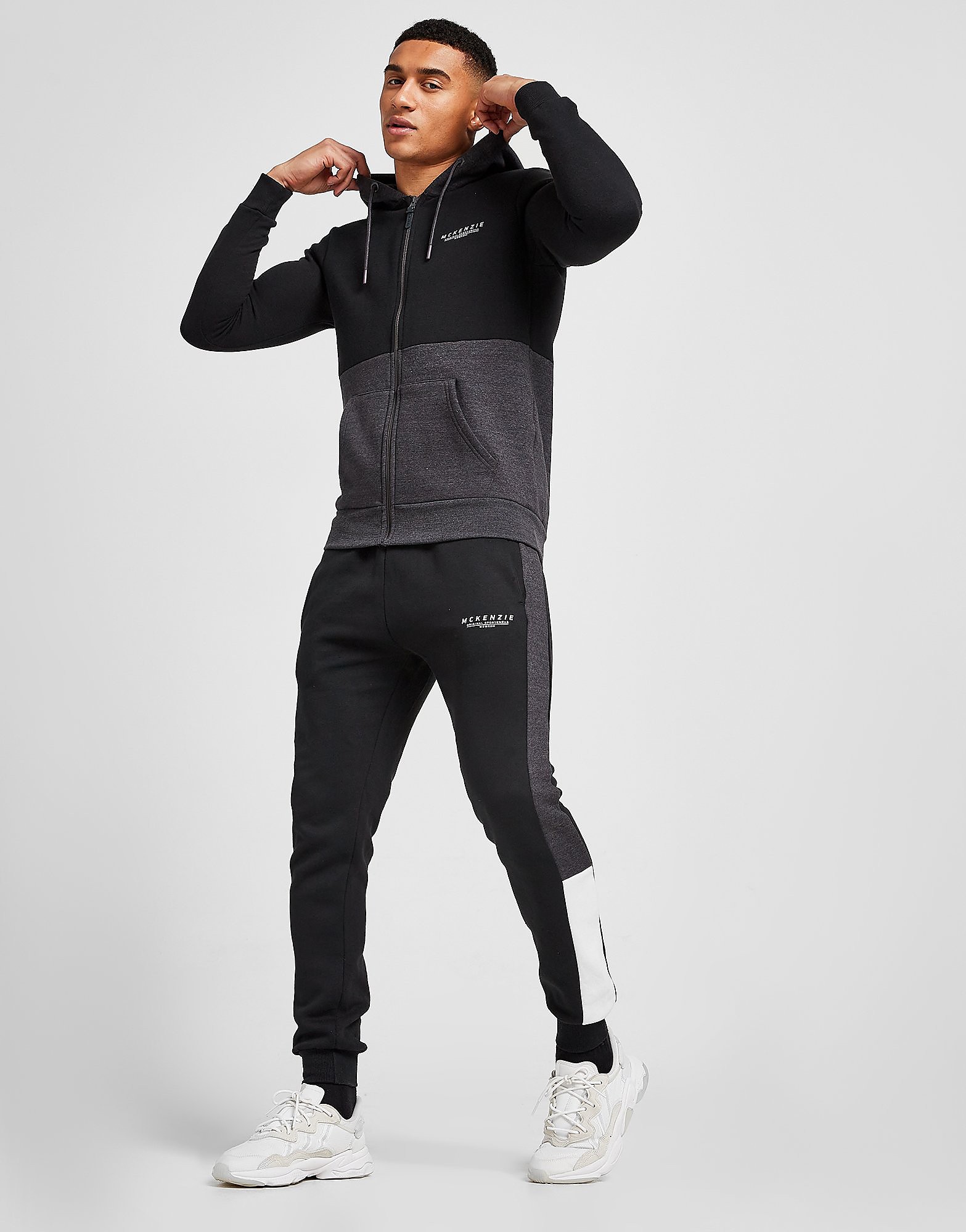 

McKenzie Exhilerate Fleece Tracksuit - Only at JD - Black - Mens, Black