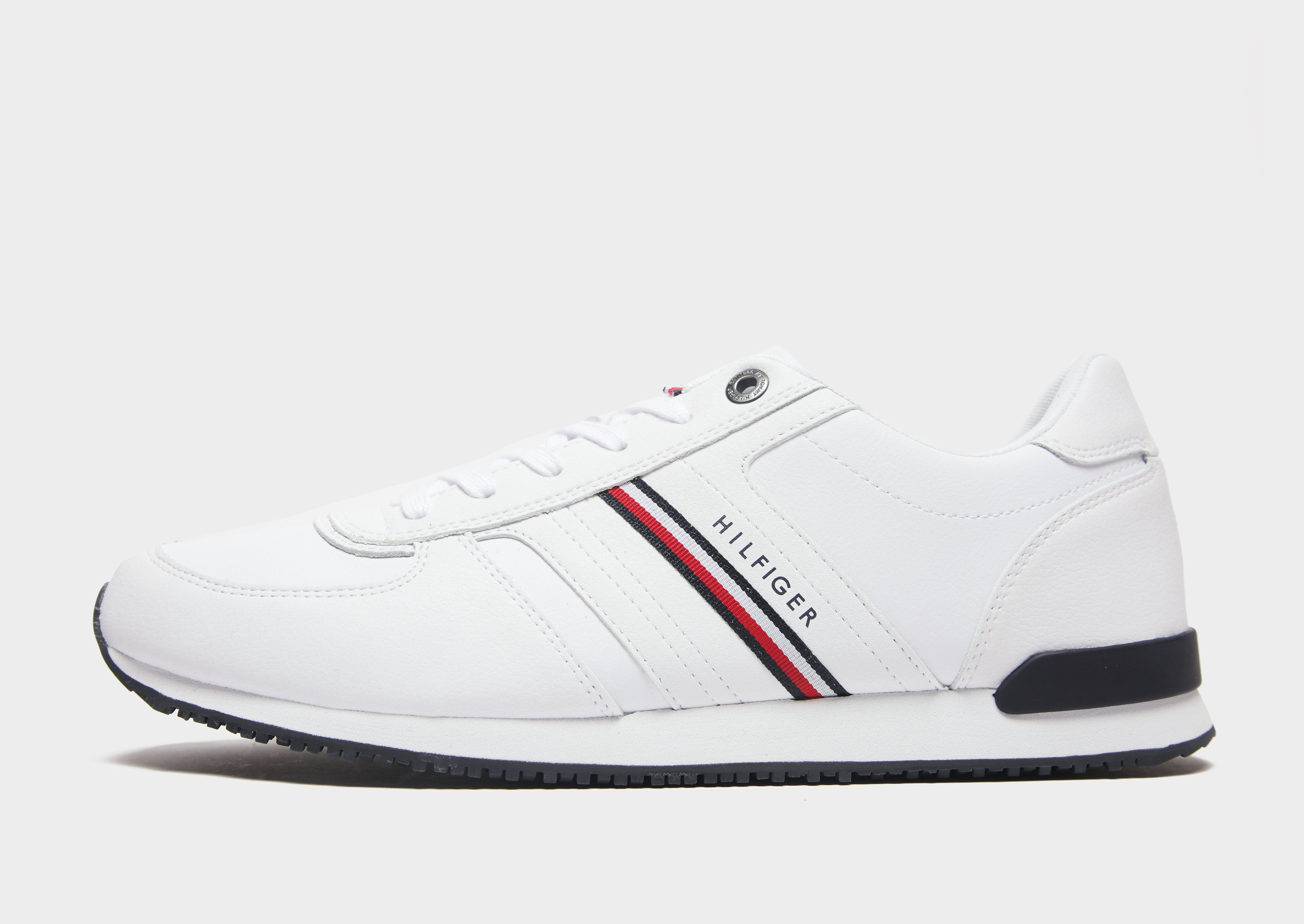 

Tommy Hilfiger Iconic Leather Runners - White - Mens, White