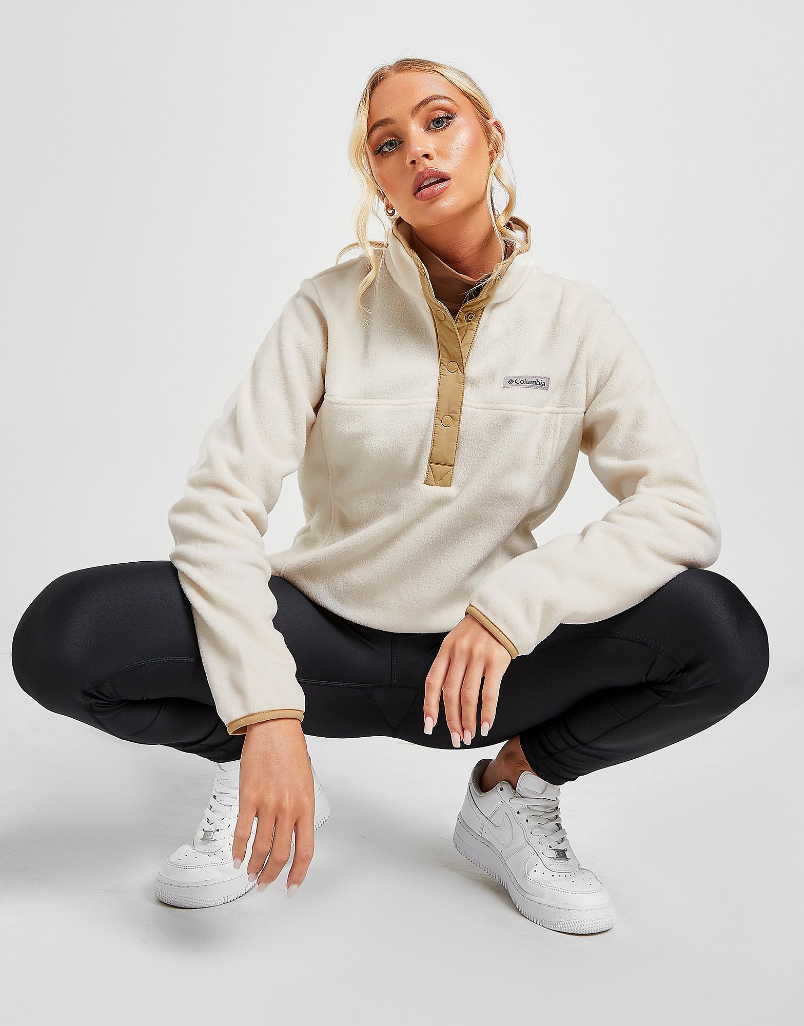 

Columbia Benston Springs 1/2 Snap Button Pullover - White - Womens, White