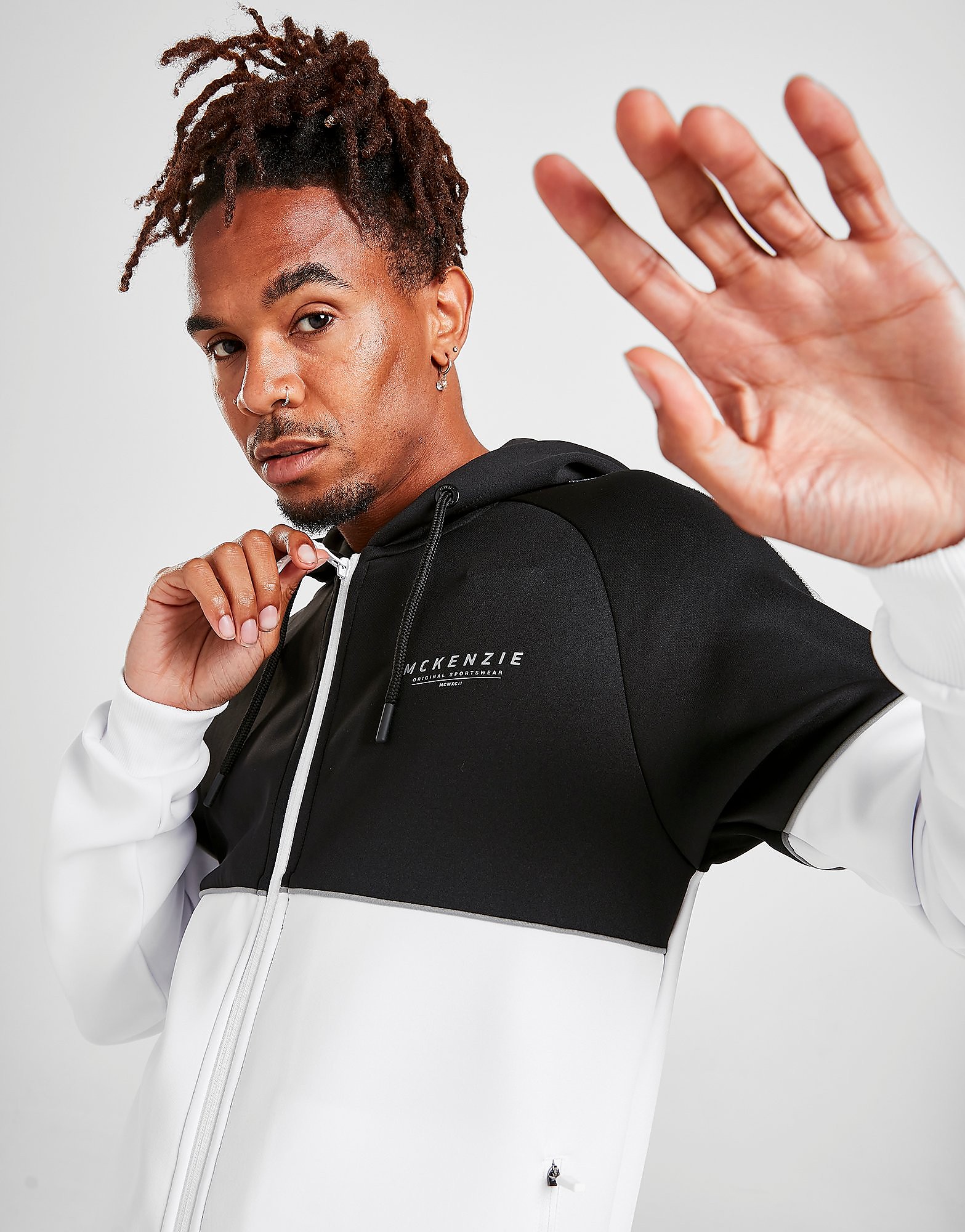 

McKenzie Emmet Poly Full-Zip Hoodie - Only at JD - White - Mens, White