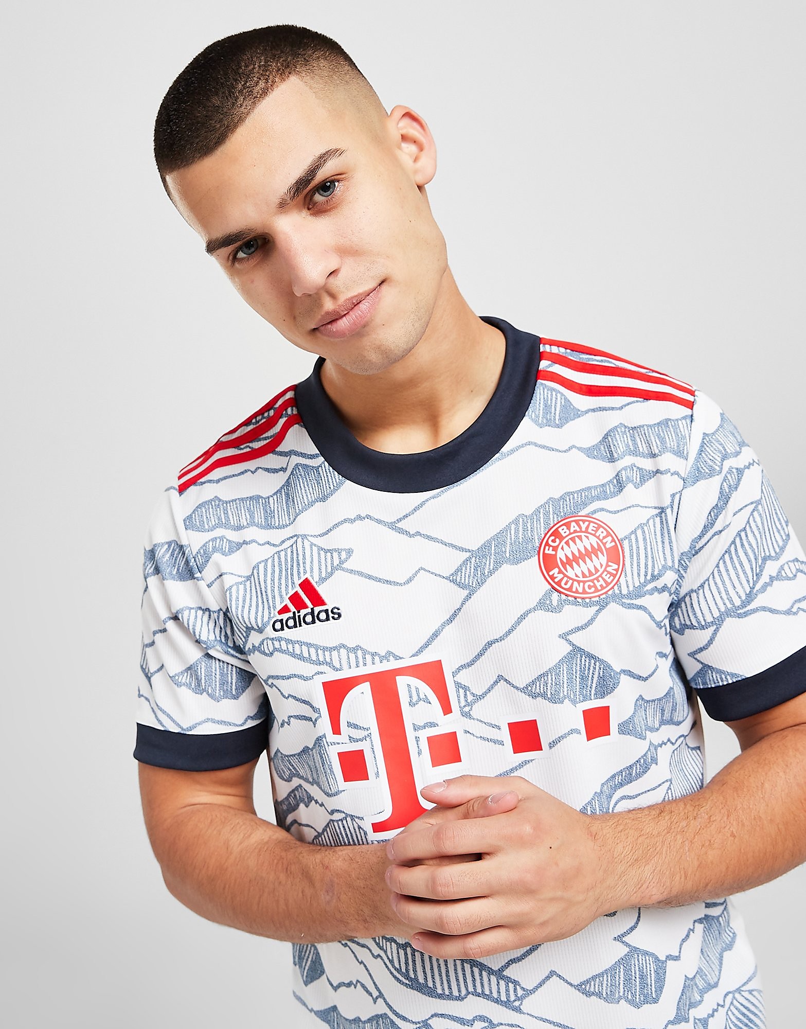 

adidas FC Bayern Munich 2021/22 Third Shirt - White - Mens, White
