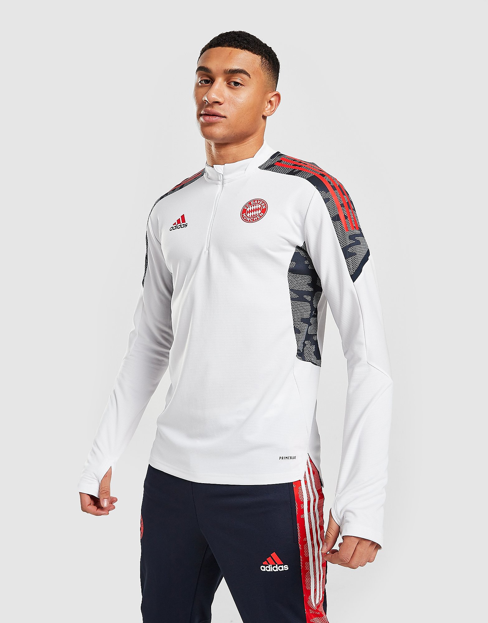 adidas FC Bayern Munich Training Top - White - Mens, White
