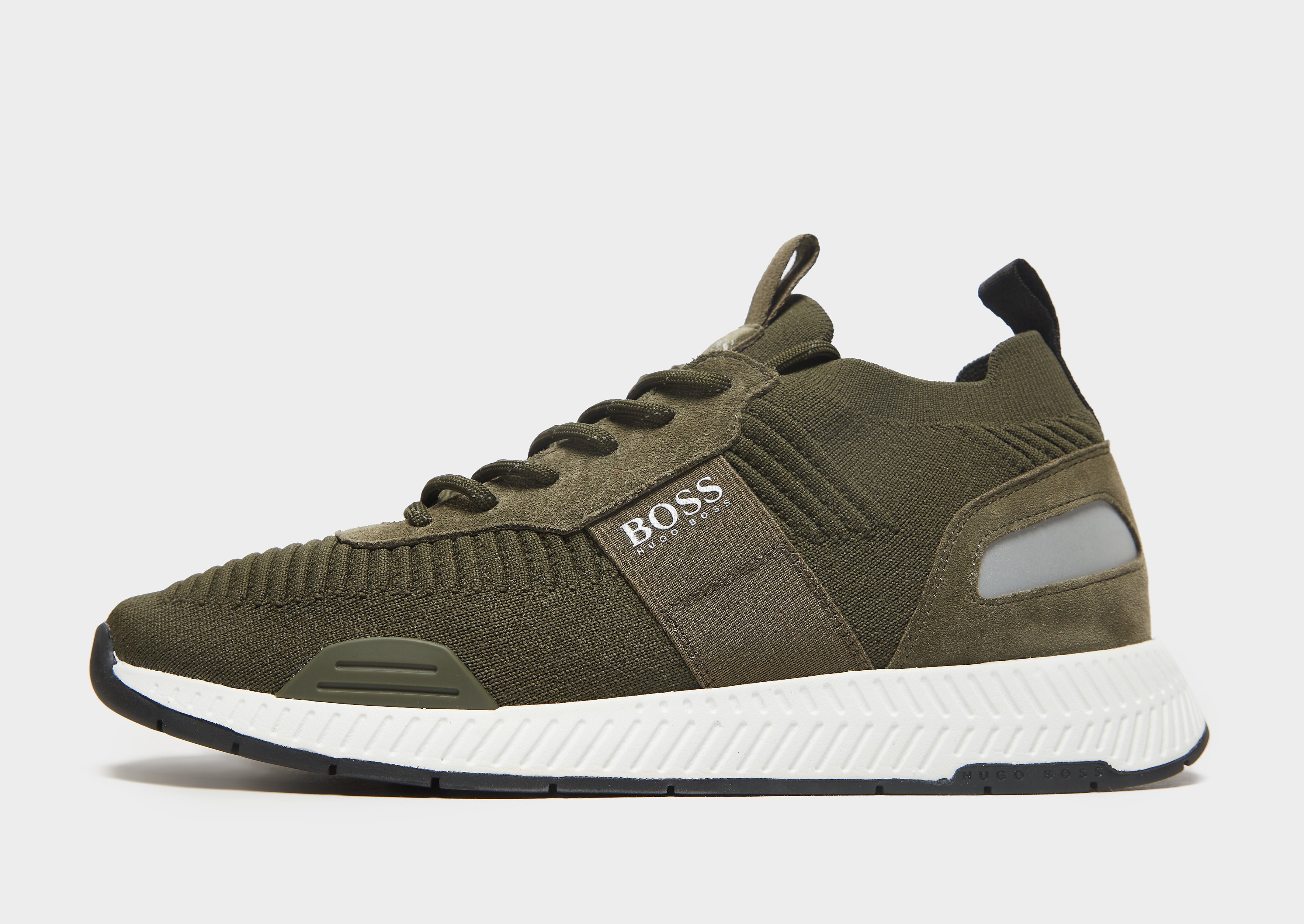 

BOSS Titanium Run Knit - Green - Mens, Green