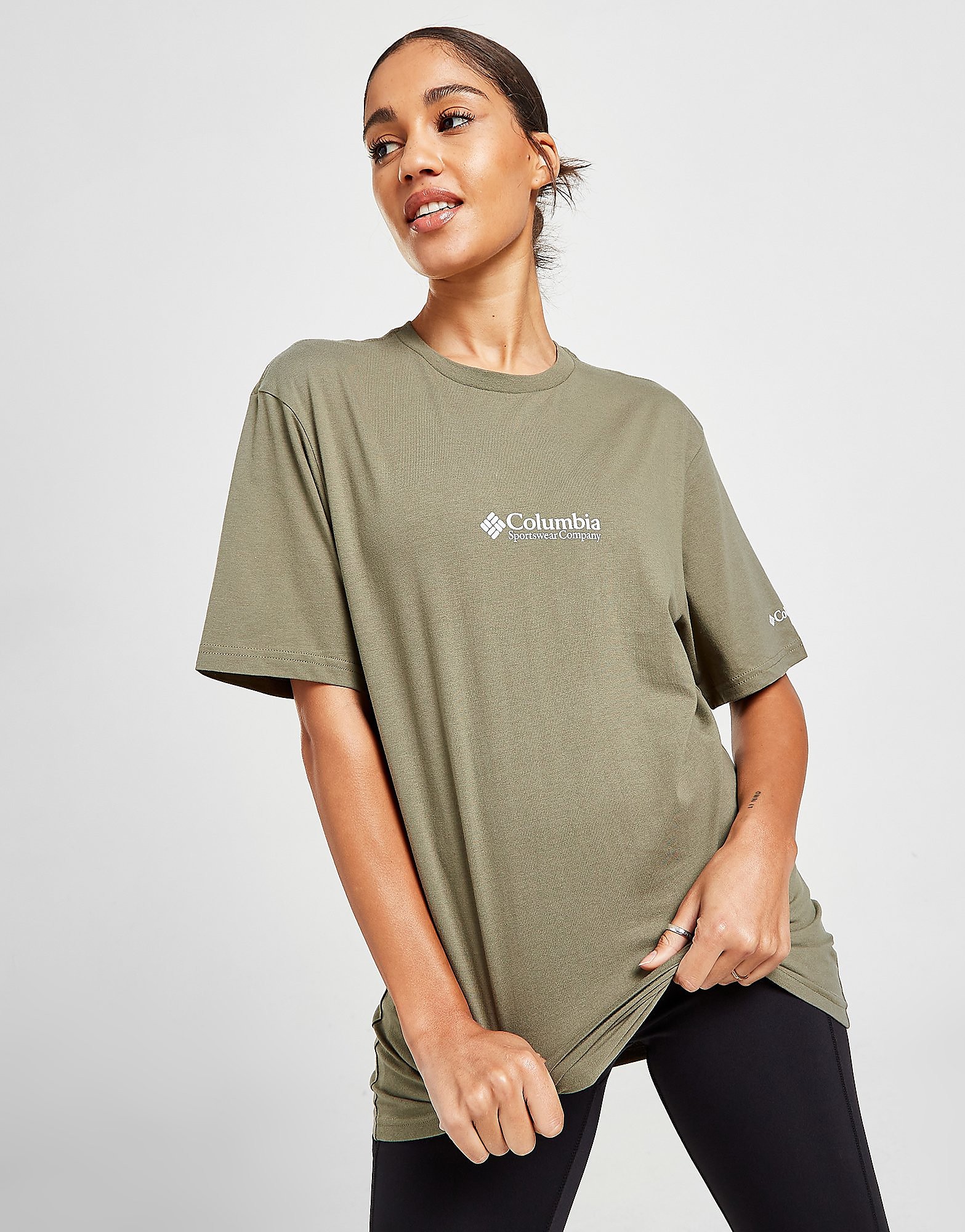 

Columbia Logo T-Shirt - Green - Womens, Green