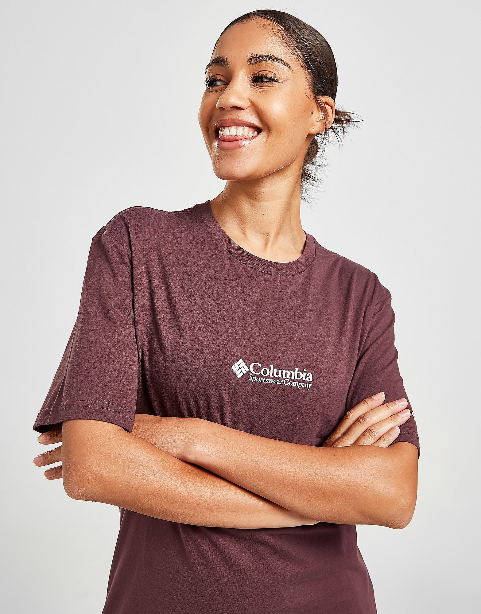 

Columbia Logo T-Shirt - Red - Womens, Red