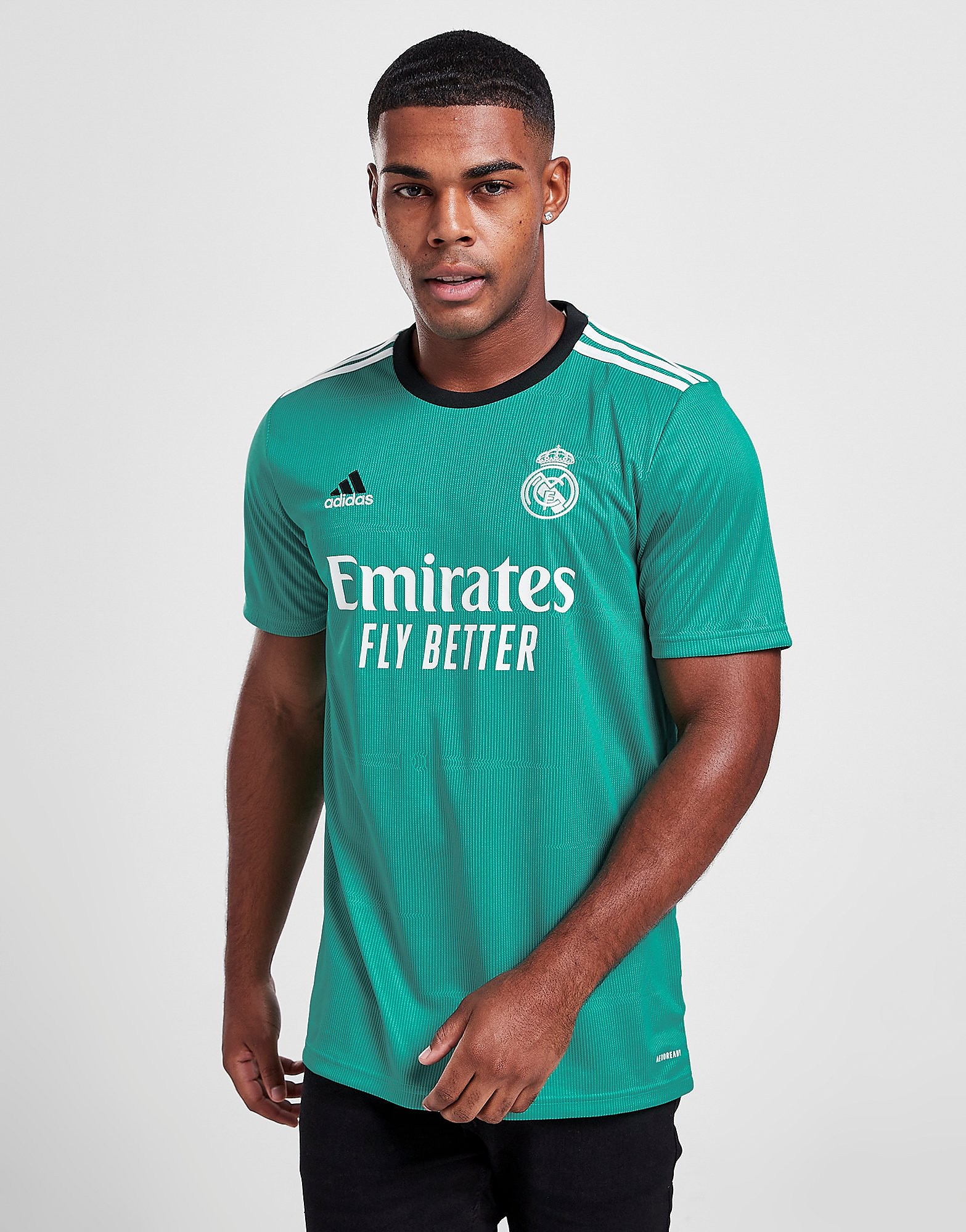

adidas Real Madrid 2021/22 Third Shirt - Hi-Res Aqua - Mens, Hi-Res Aqua
