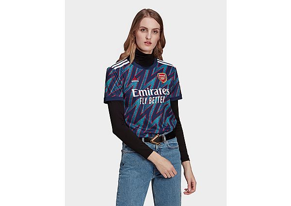 adidas Arsenal FC 2021/22 Third Shirt - Mystery Blue - Womens, Mystery Blue