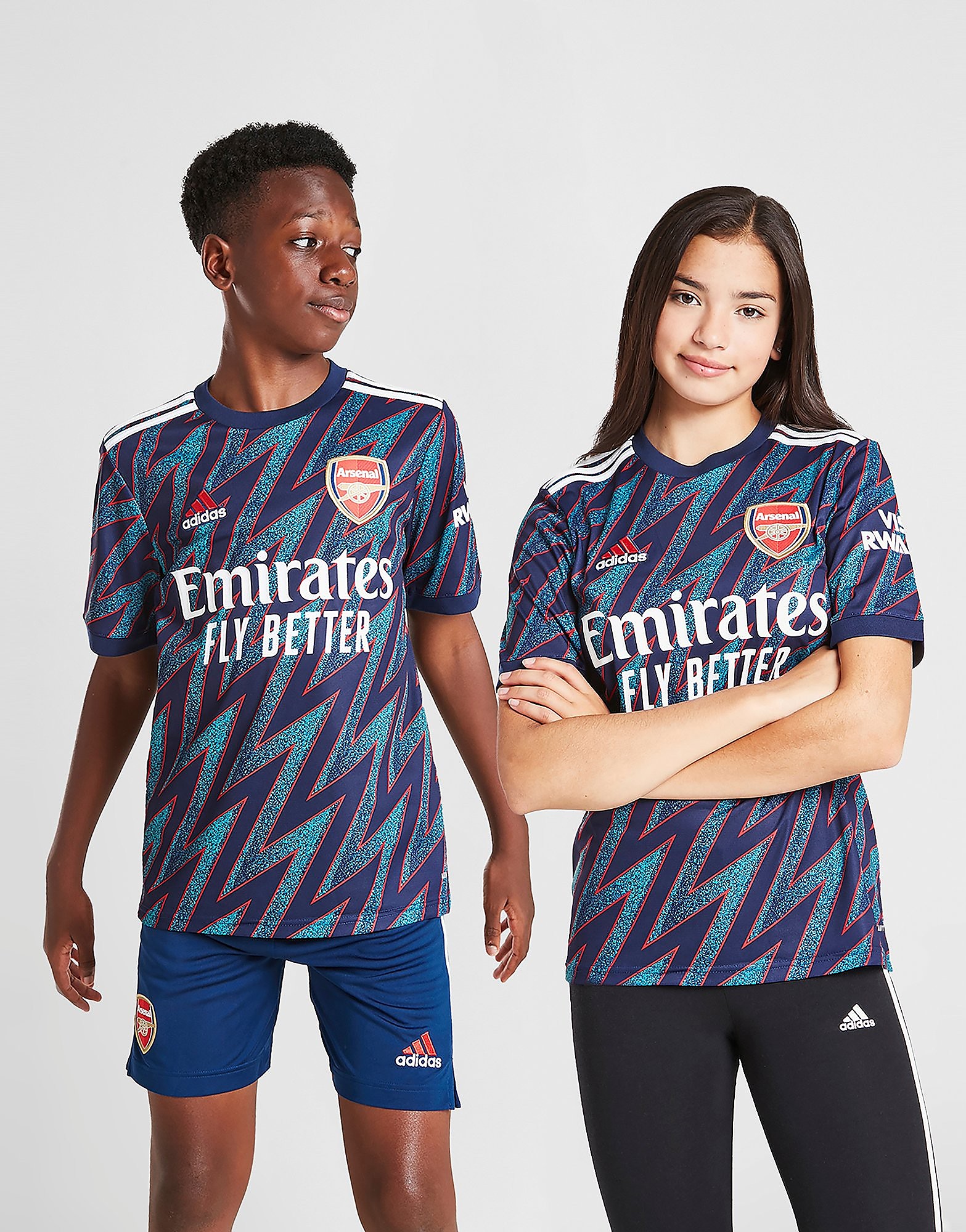 

adidas Arsenal FC 2021/22 Third Shirt Junior - Mystery Blue - Kids, Mystery Blue