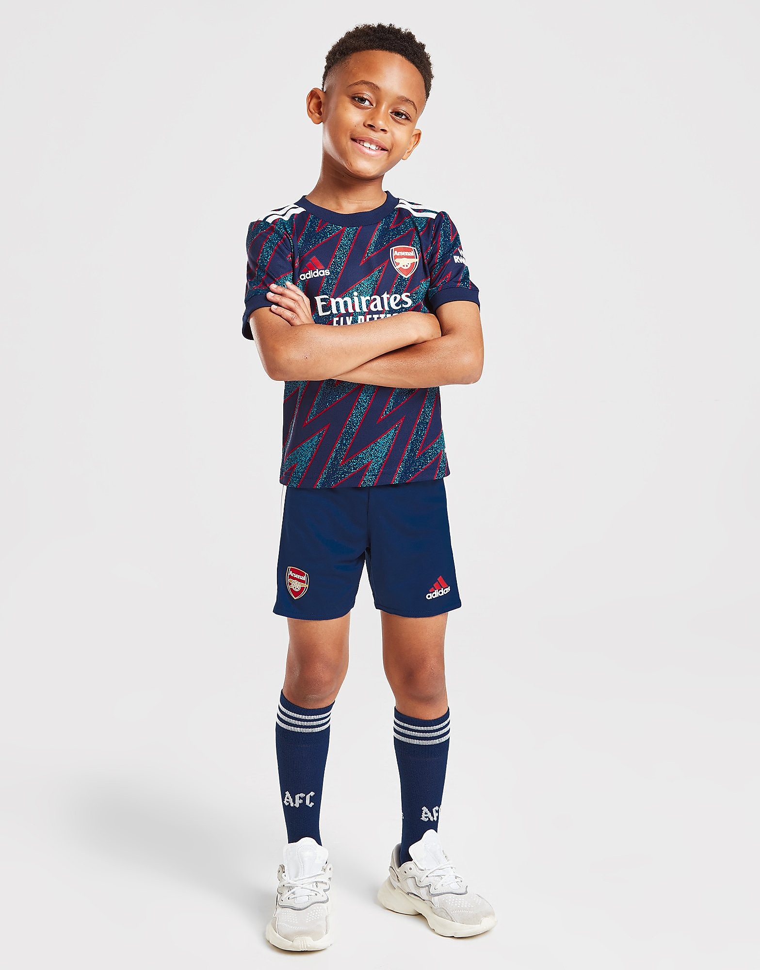 

adidas Arsenal FC 2021/22 Third Kit Children - Mystery Blue - Kids, Mystery Blue