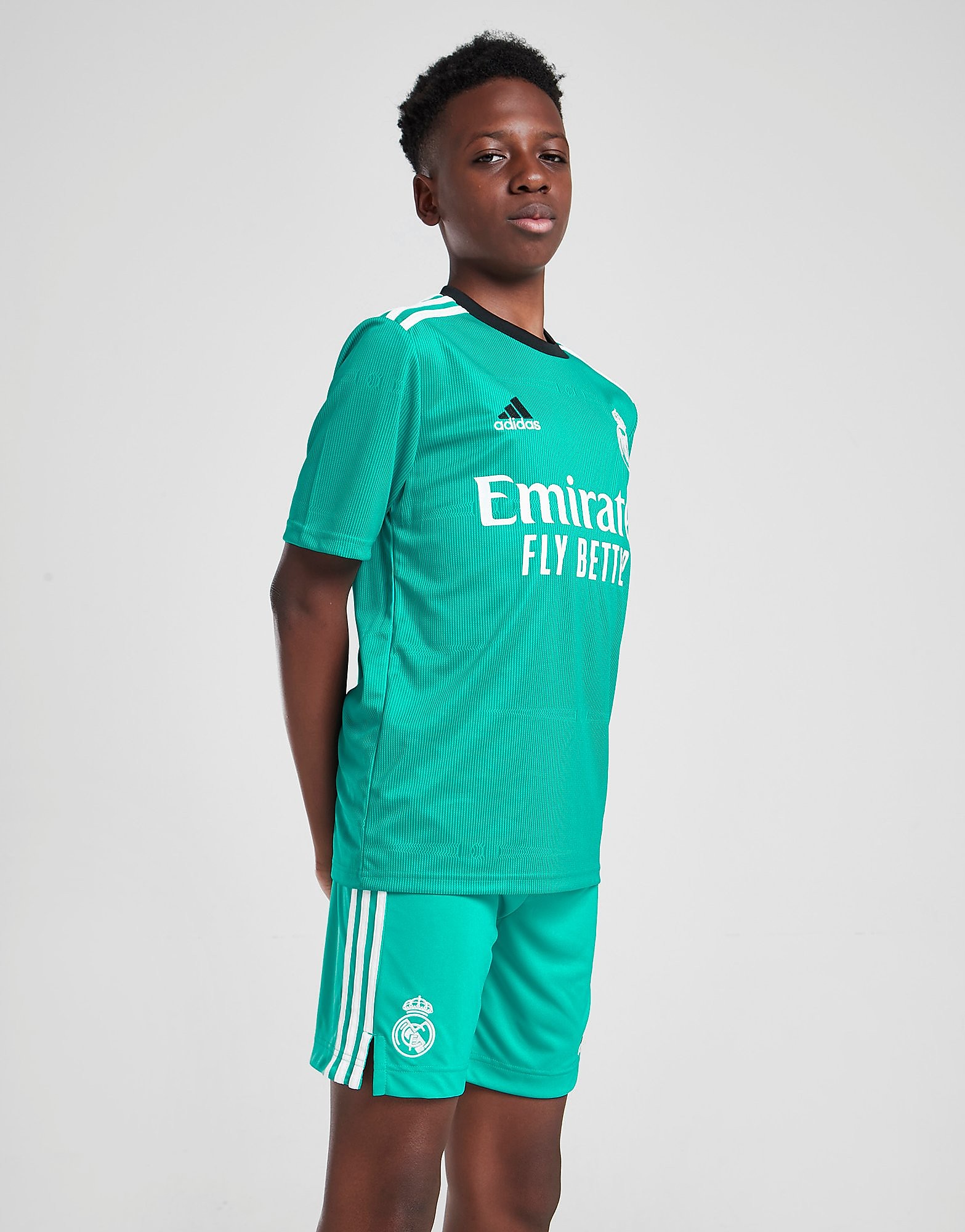 

adidas Real Madrid 2021/22 Third Shorts Junior - Hi-Res Aqua - Kids, Hi-Res Aqua
