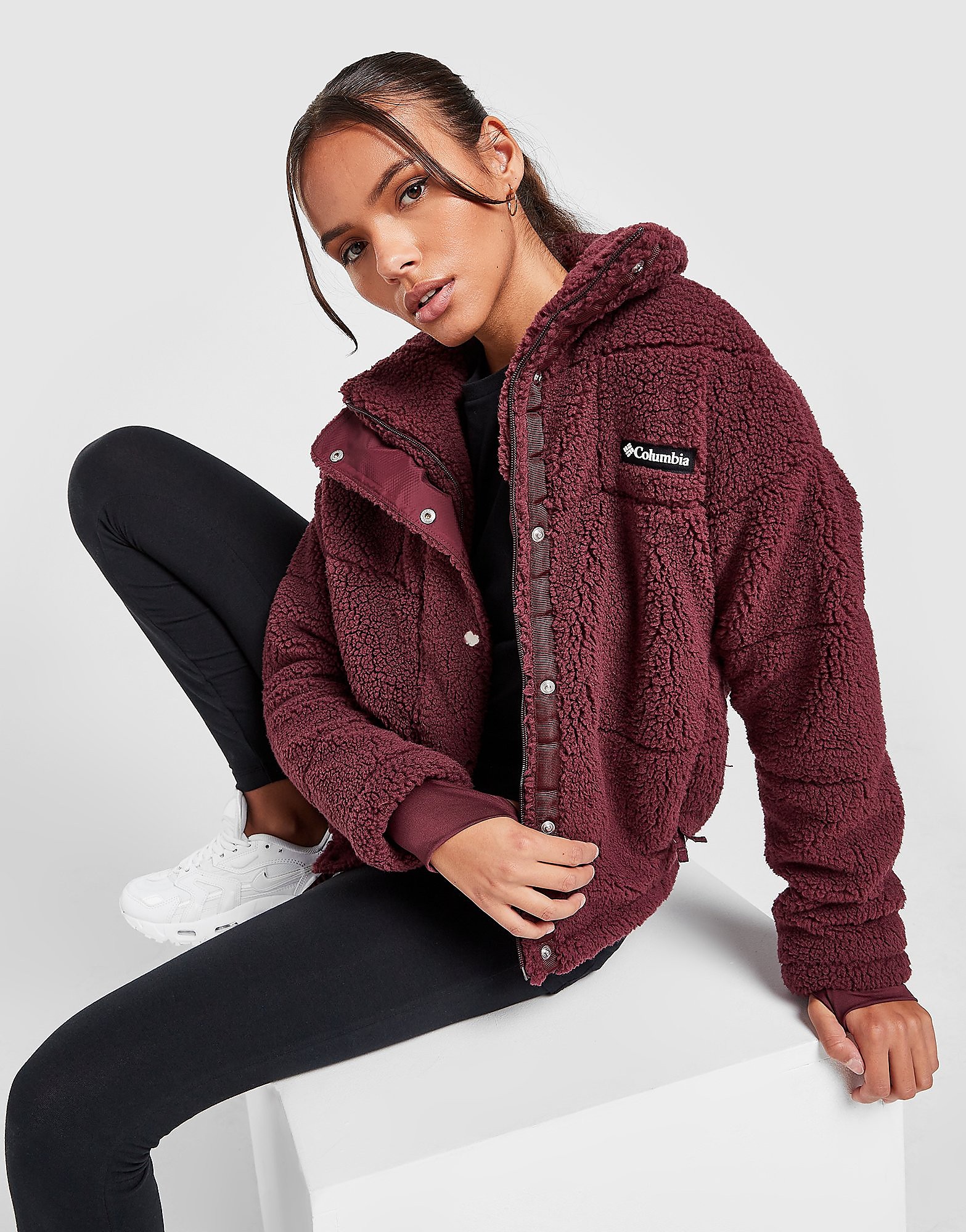 

Columbia Sherpa Fleece Jacket - Red - Womens, Red