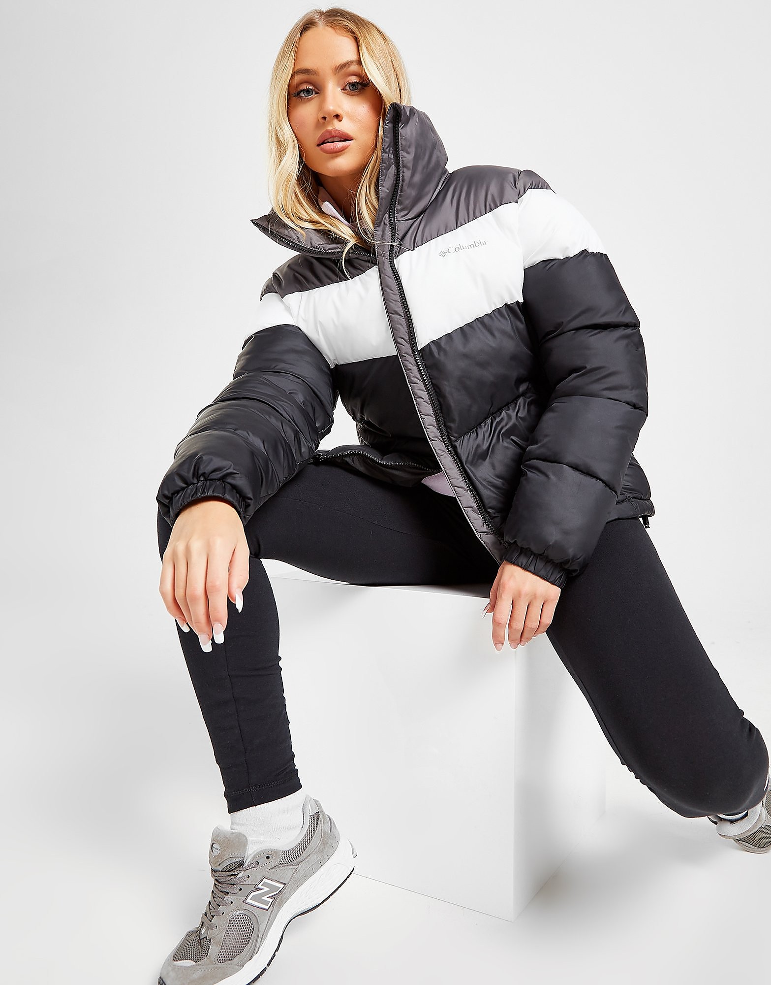 

Columbia Puffect Colour Block Padded Jacket - Black - Womens, Black
