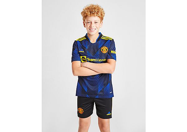 adidas Manchester United 2021/22 Third Shorts Junior - Black - Kids, Black