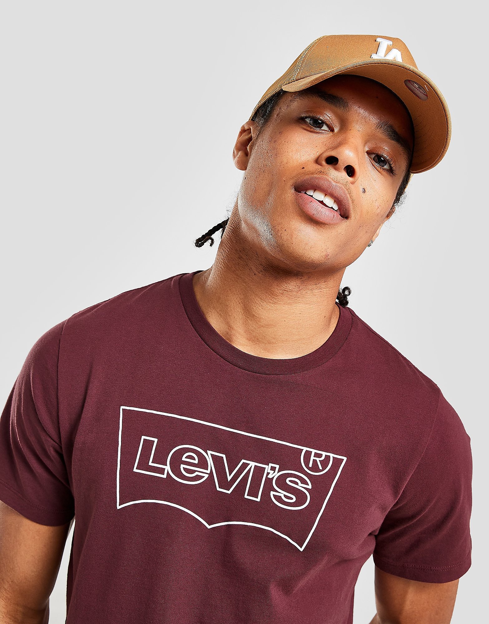 

Levis Batwing T-Shirt - Only at JD - Red - Mens, Red