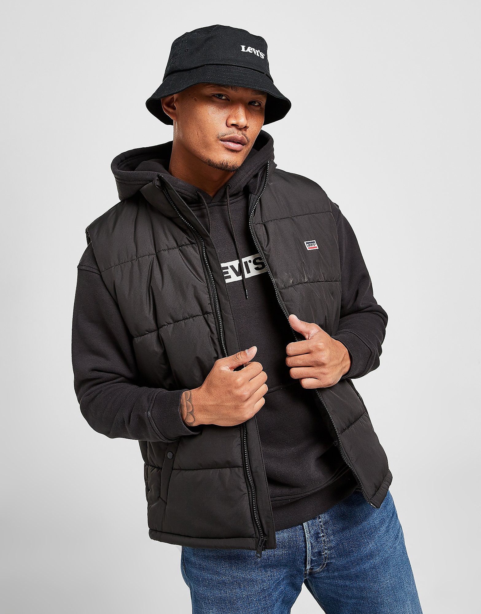 

Levis Bubble Gilet - Only at JD - Black - Mens, Black