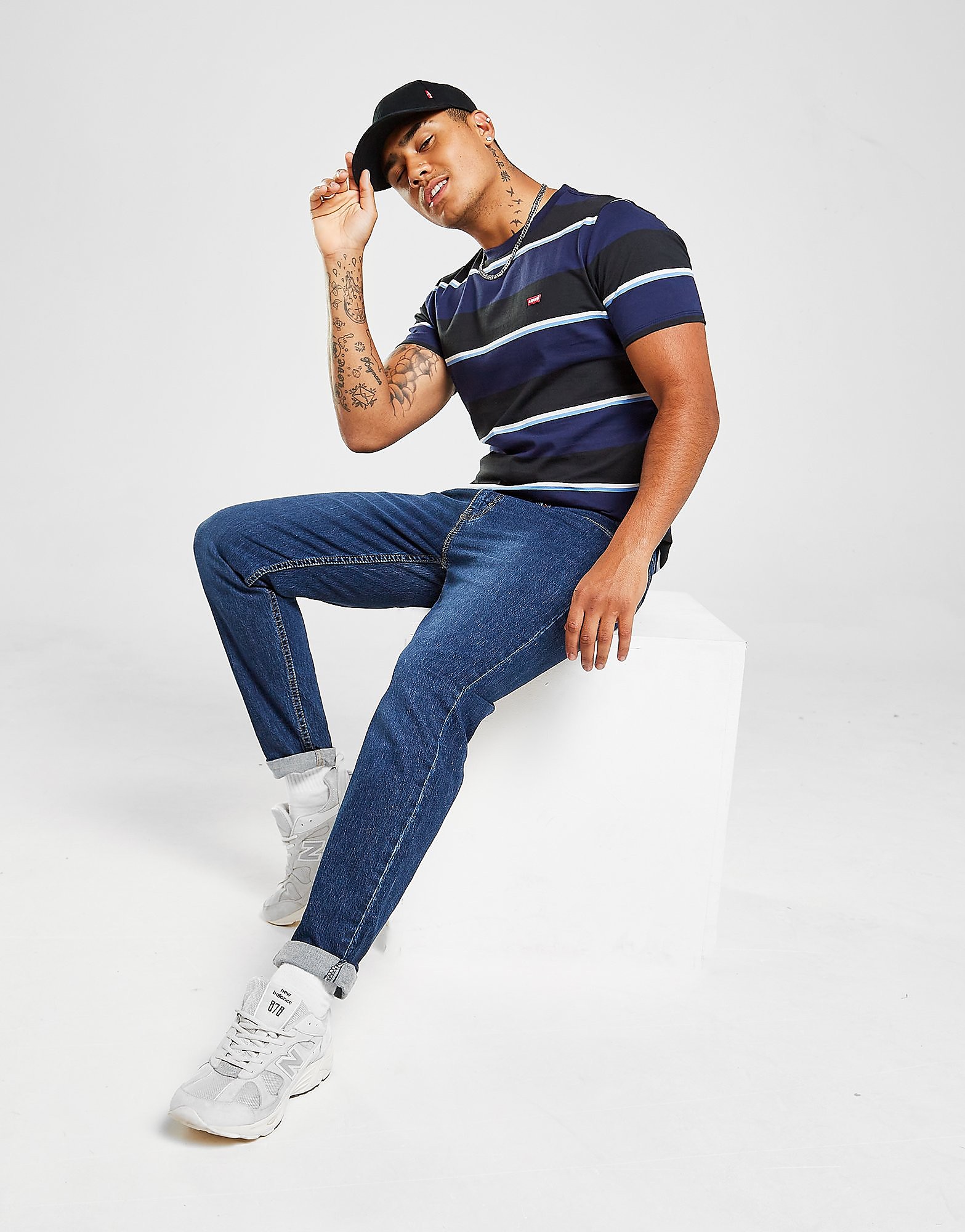 Levis 502 Lo-Ball Jeans - Blue - Mens, Blue