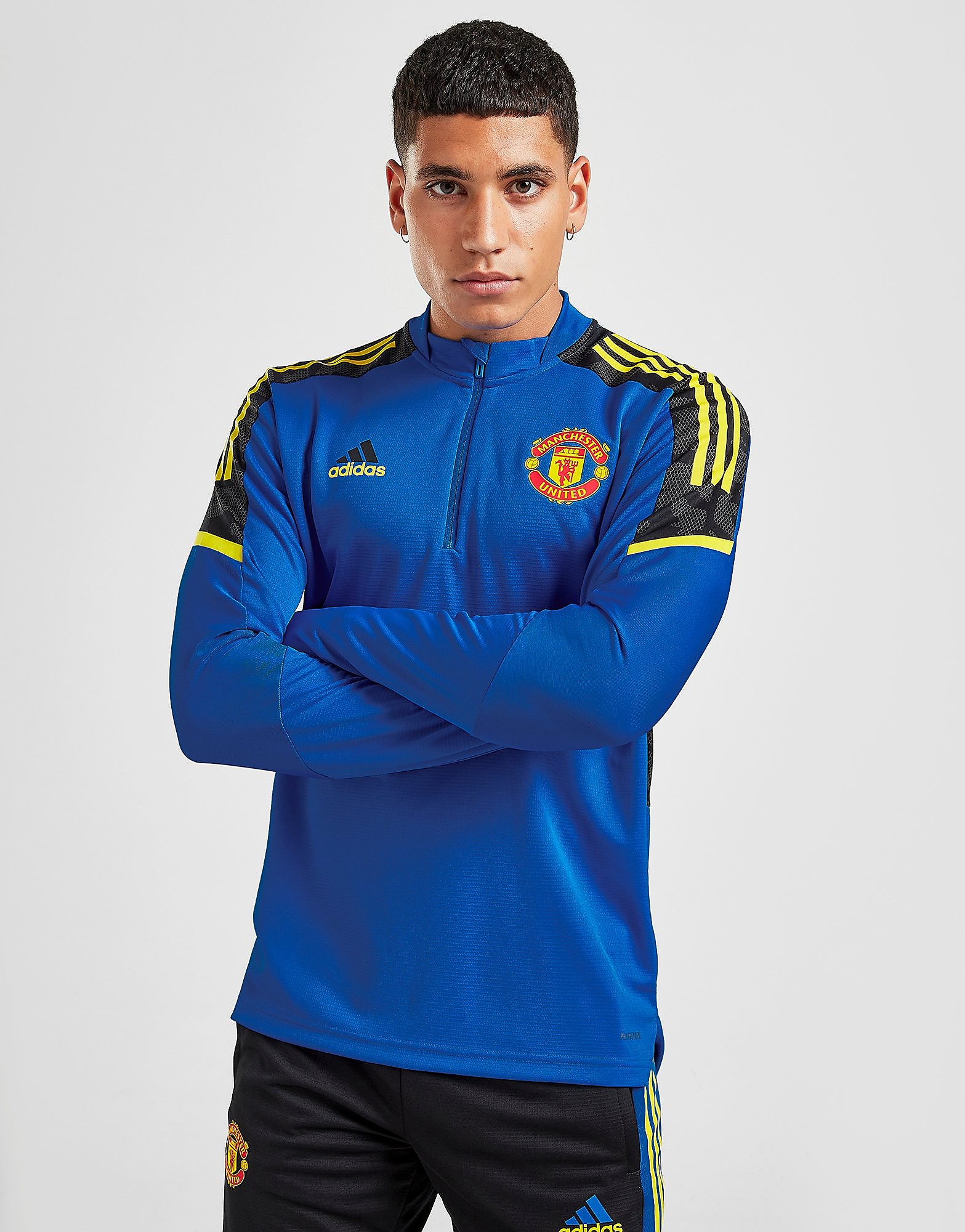 

adidas Manchester United FC Track Top - Glow Blue - Mens, Glow Blue