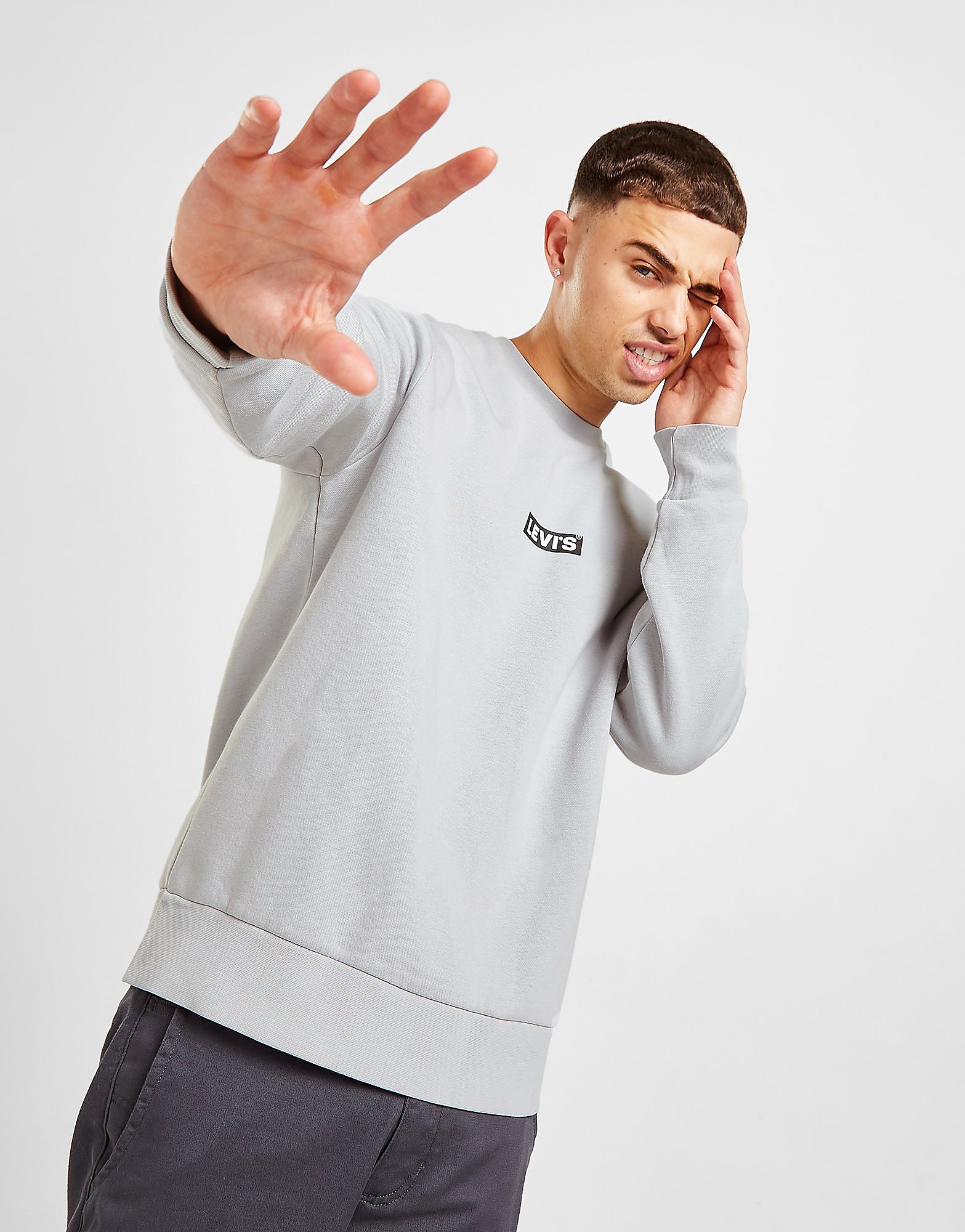 

Levis Baby Tab Crew Sweatshirt - Only at JD - Grey - Mens, Grey