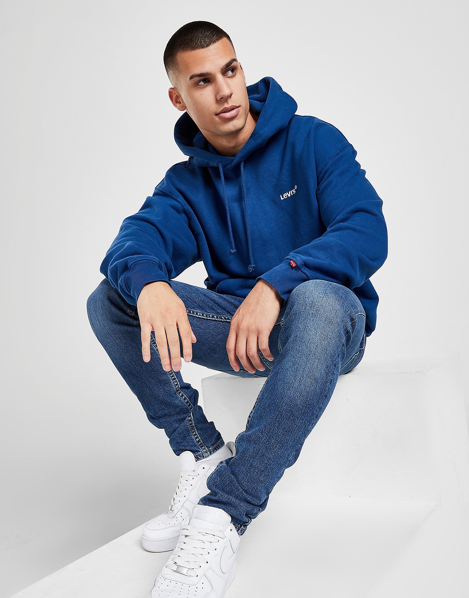 

Levis Essential Hoodie - Blue - Mens, Blue