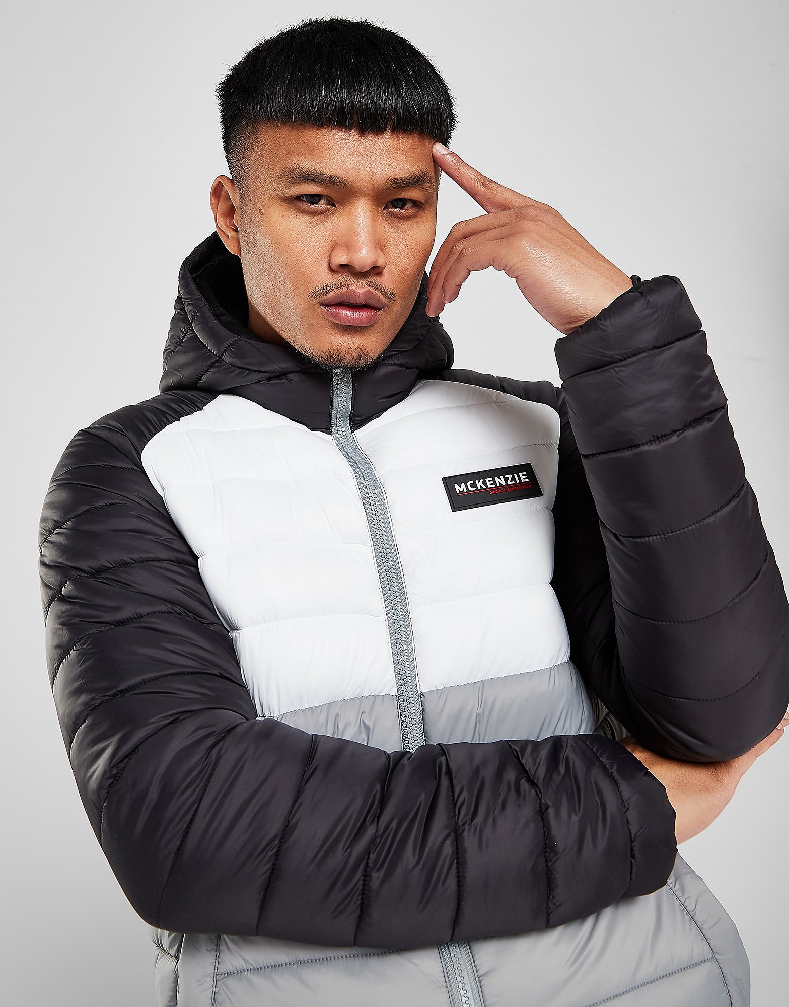 

McKenzie Post Padded Jacket - Only at JD - Black/Grey - Mens, Black/Grey