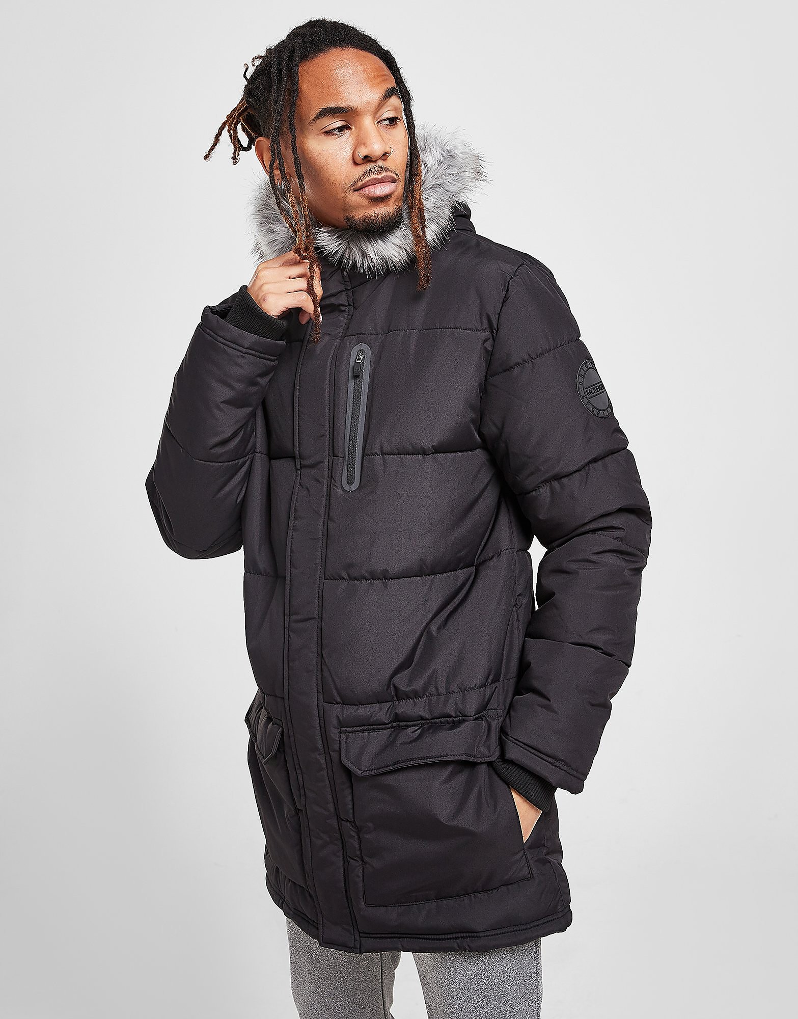 

McKenzie Disc Bubble Parka Jacket - Only at JD - Black - Mens, Black