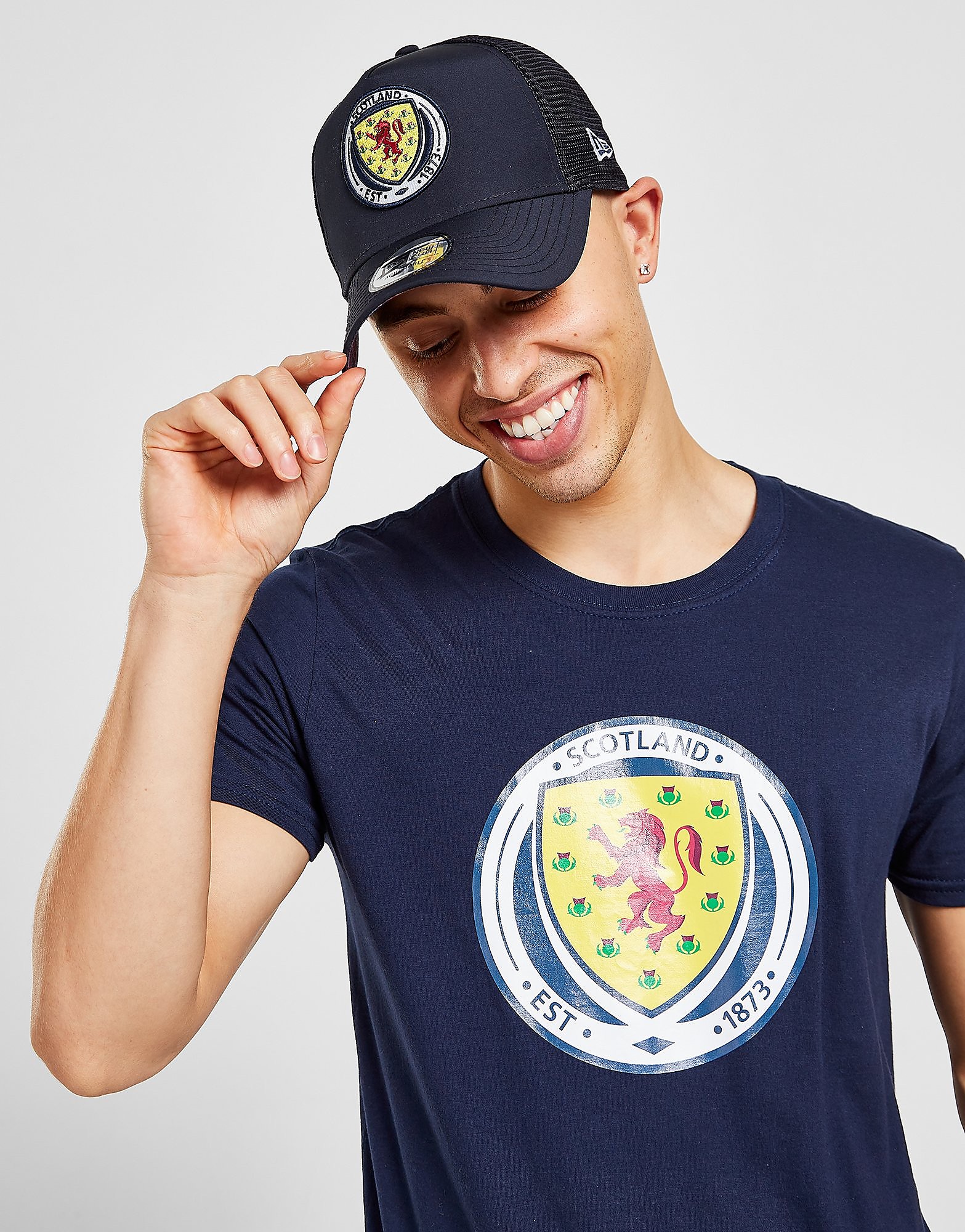 

New Era Scotland Trucker Hat - Navy - Womens, Navy
