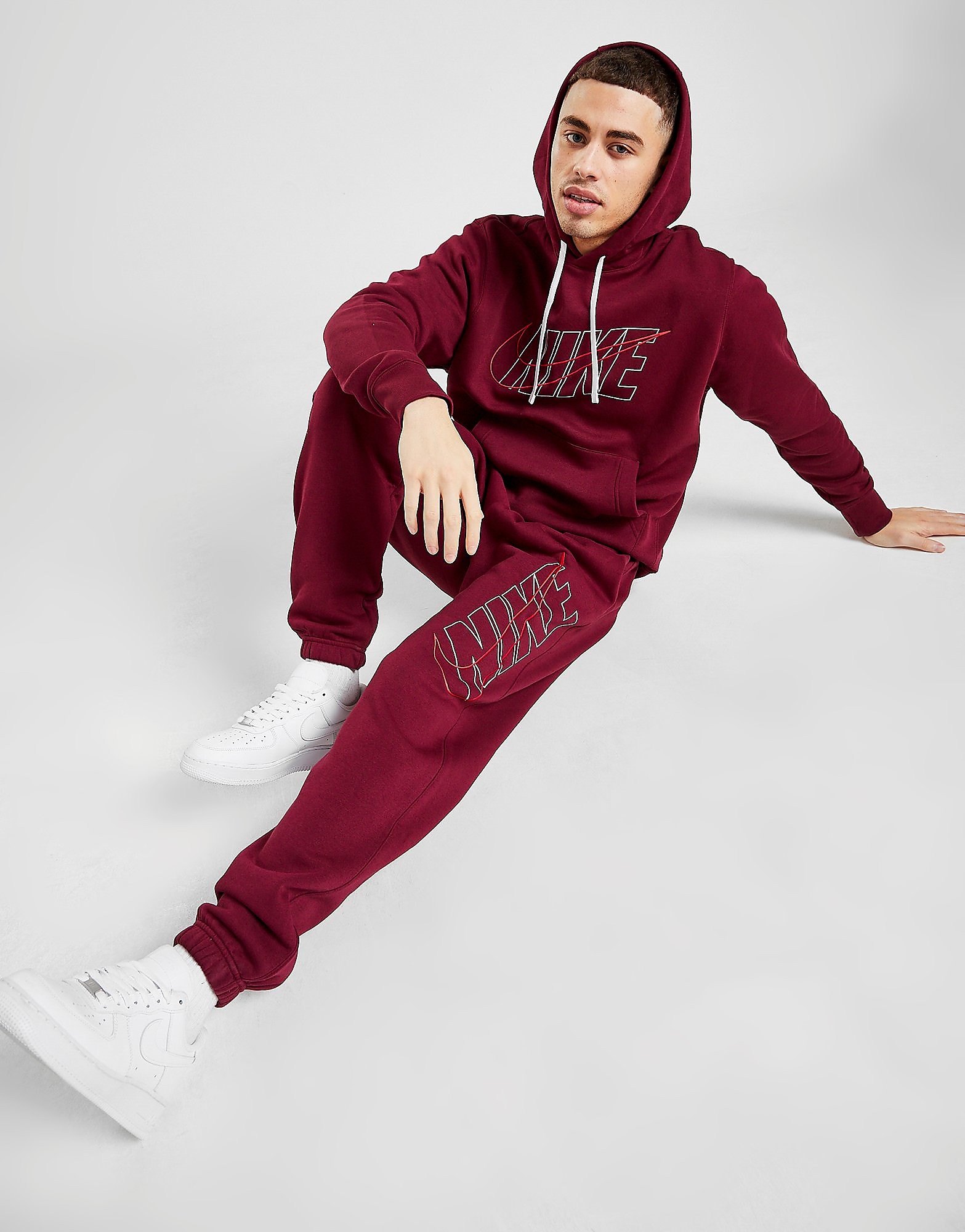 Nike Club Joggers - Red - Mens, Red