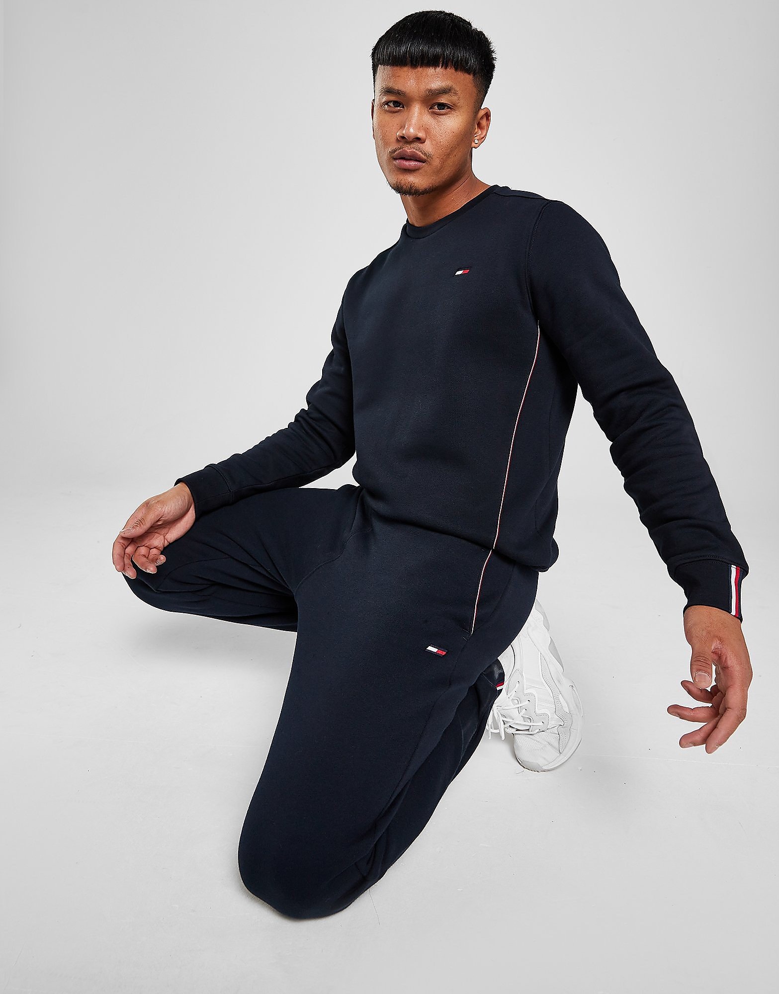 

Tommy Hilfiger Tape Flag Joggers - Only at JD - Blue - Mens, Blue