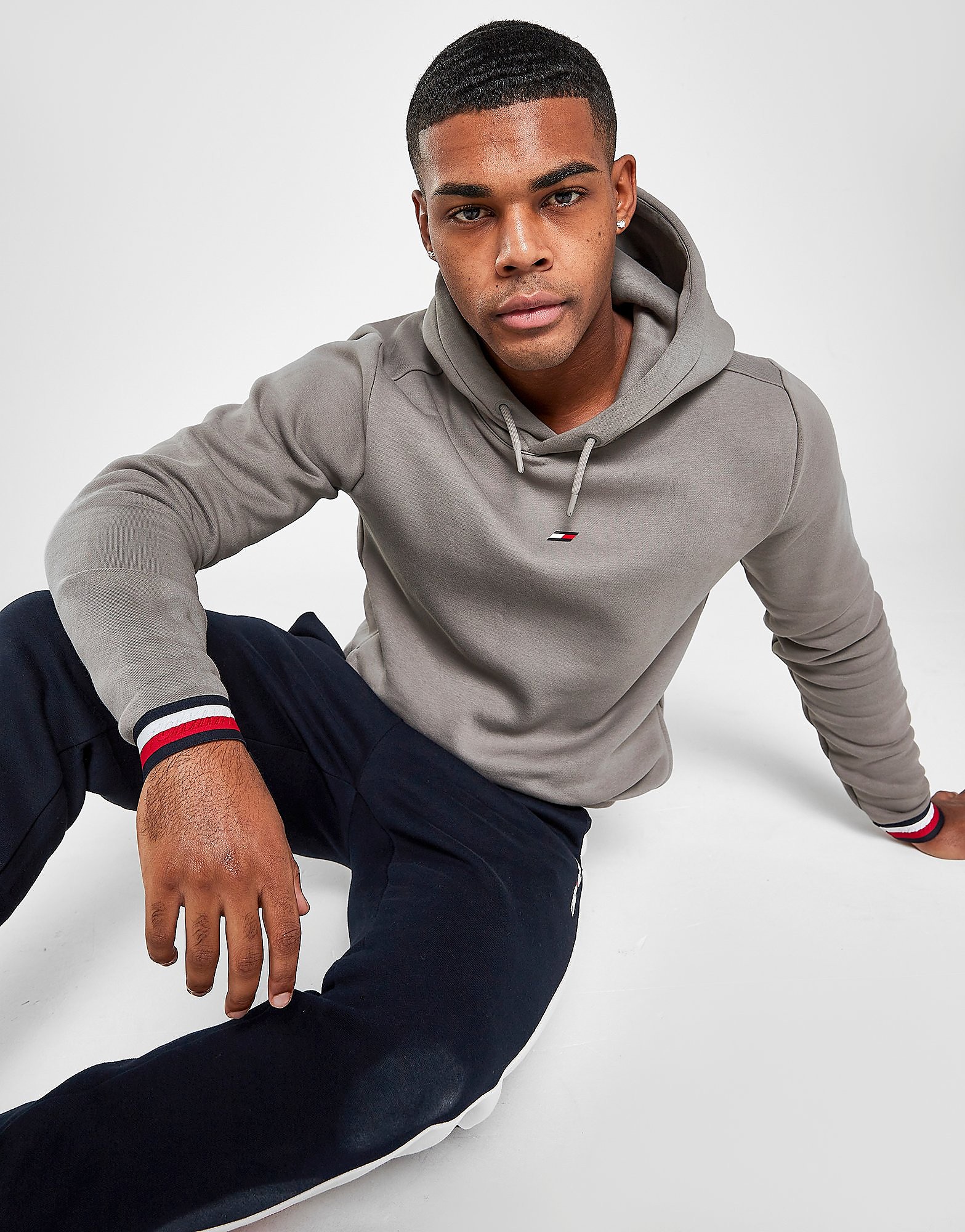 

Tommy Hilfiger Tri Ribbed Hoodie - Only at JD - Grey - Mens, Grey