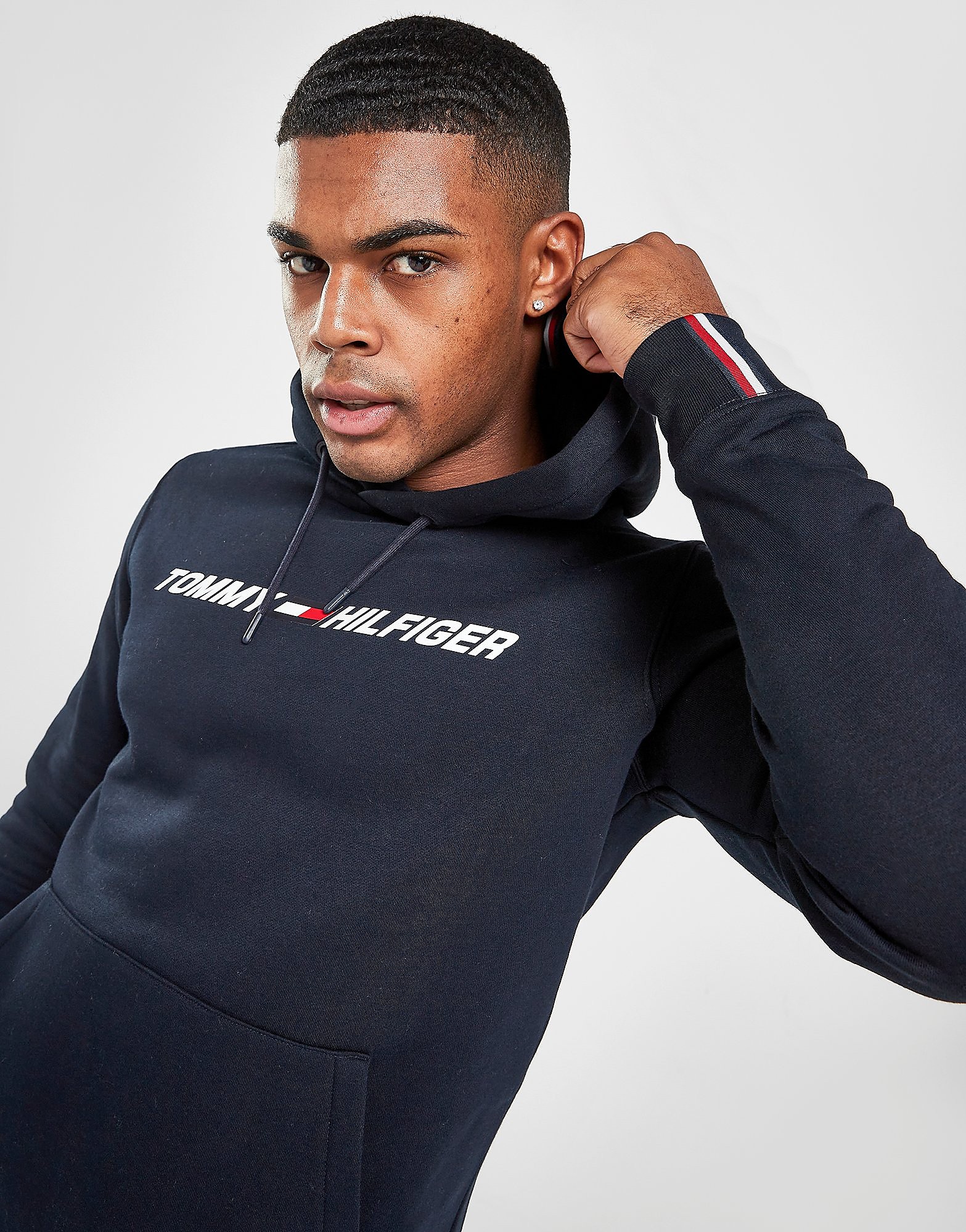 

Tommy Hilfiger Large Logo Hoodie - Only at JD - Blue - Mens, Blue