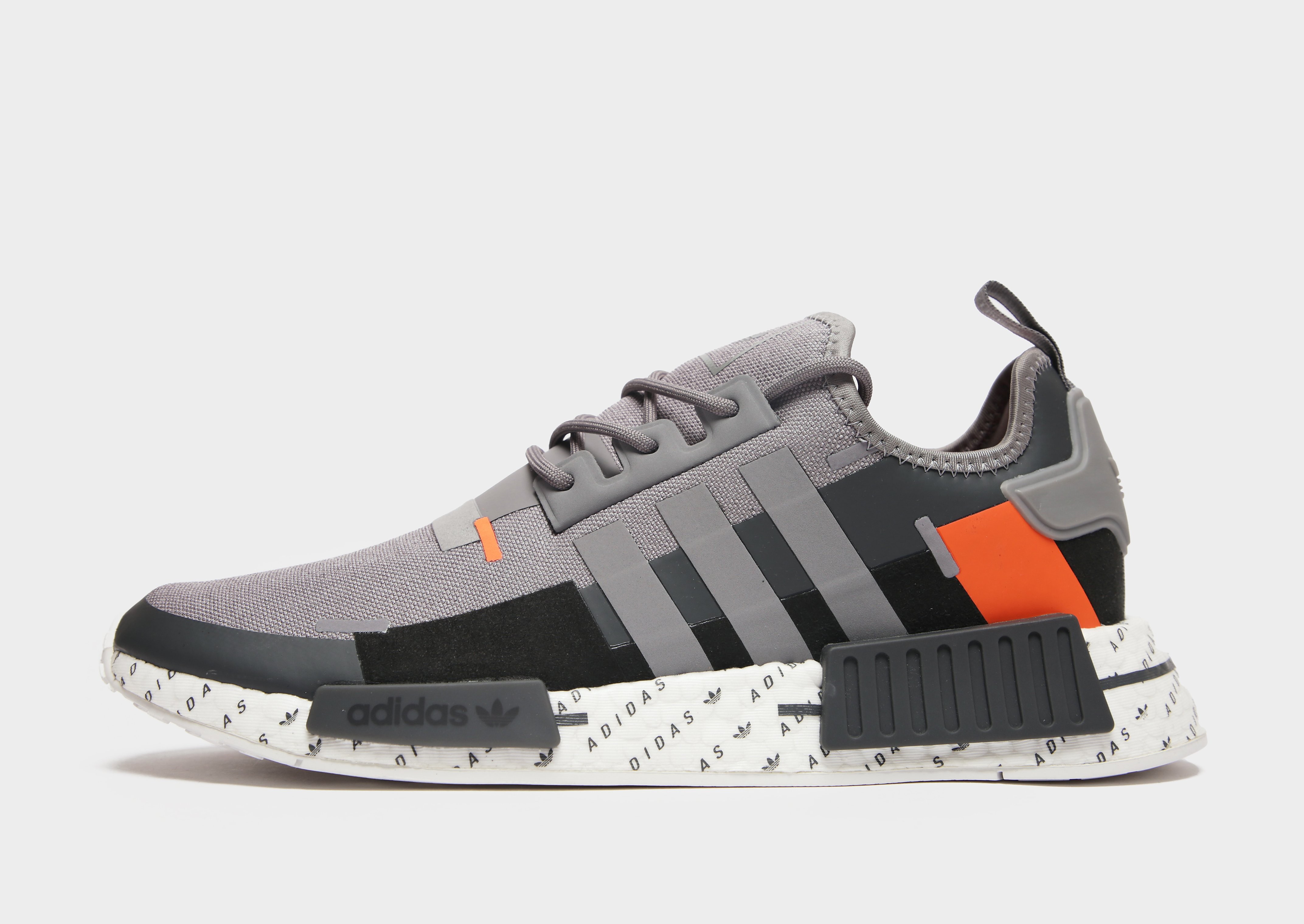

adidas Originals NMD_R1 - Grey Three / Grey Three / Team Solar Orange - Mens, Grey Three / Grey Three / Team Solar Orange