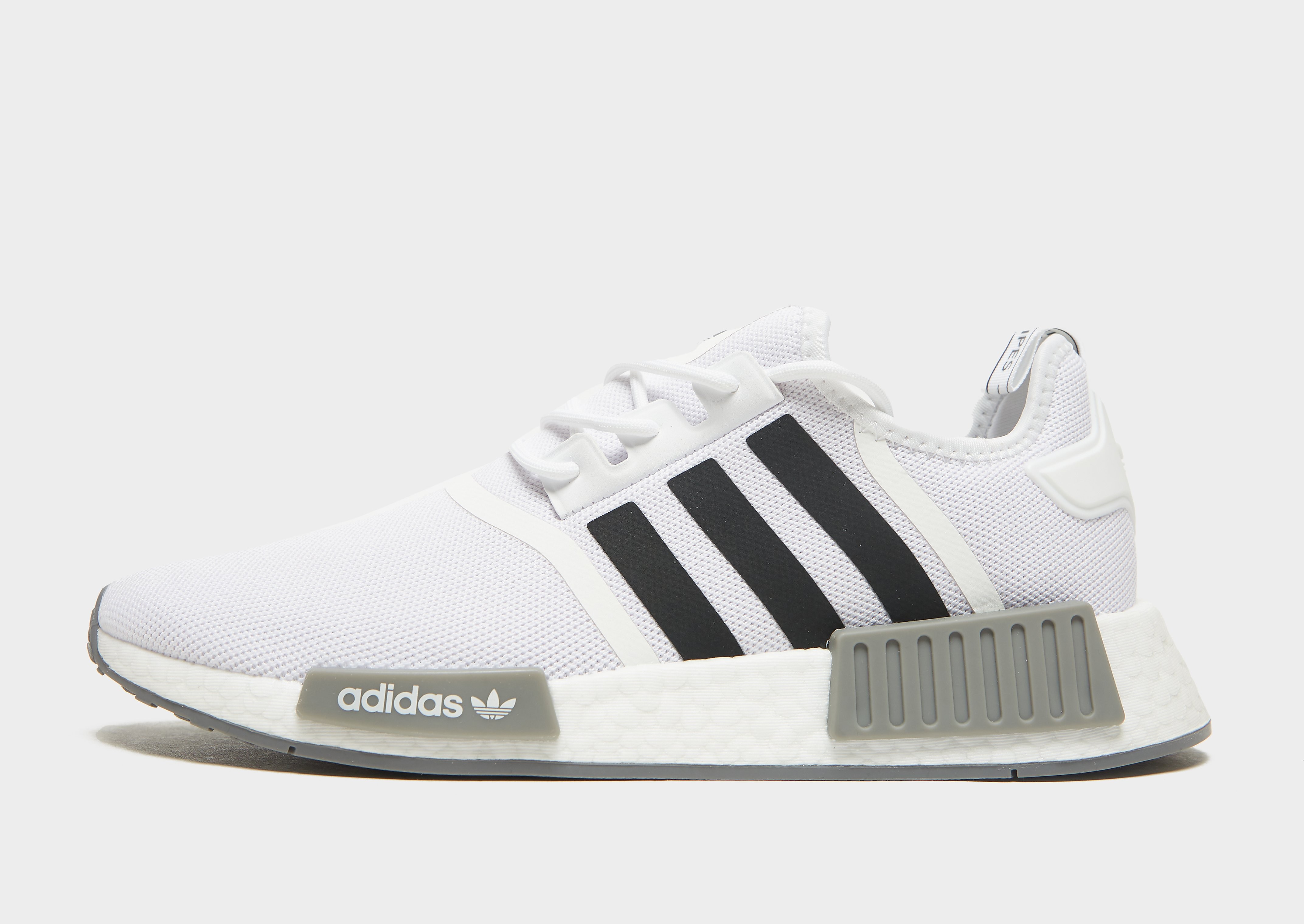 

adidas Originals NMD_R1 - Cloud White / Core Black / Grey Three - Womens, Cloud White / Core Black / Grey Three